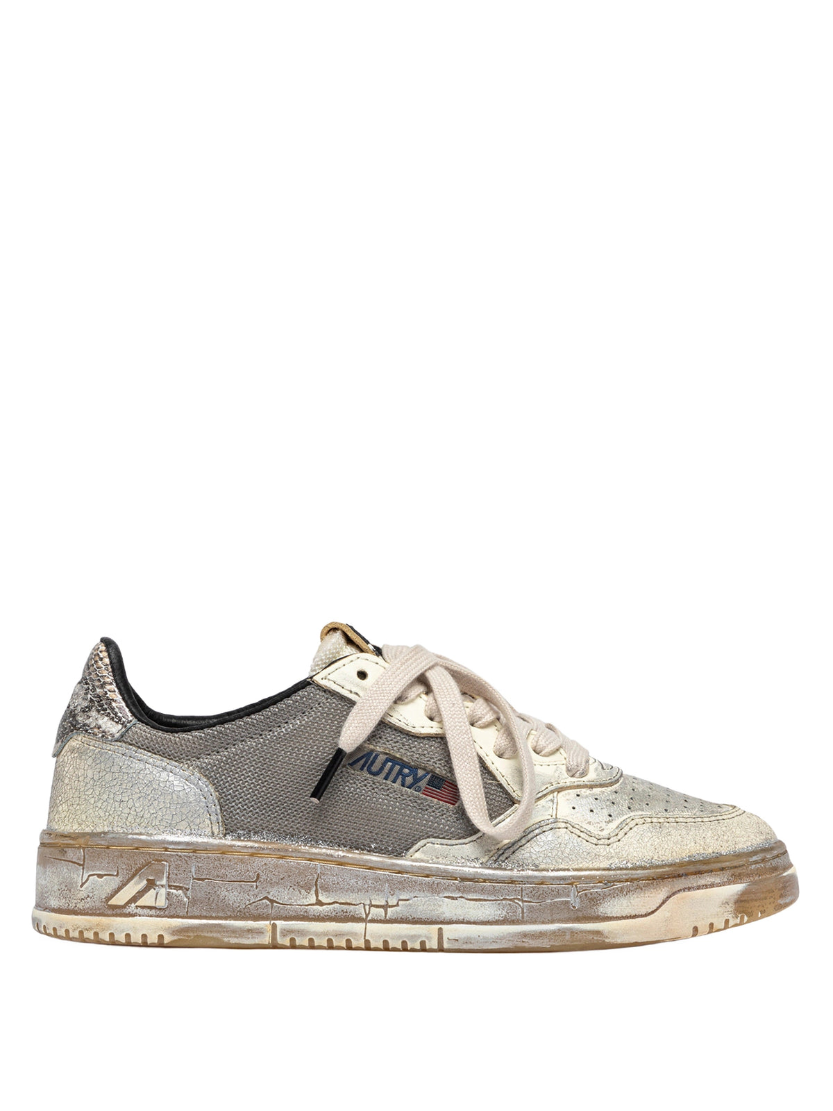 Autry Medalist Low Super Vintage Sneaker Damen silber Bild 1