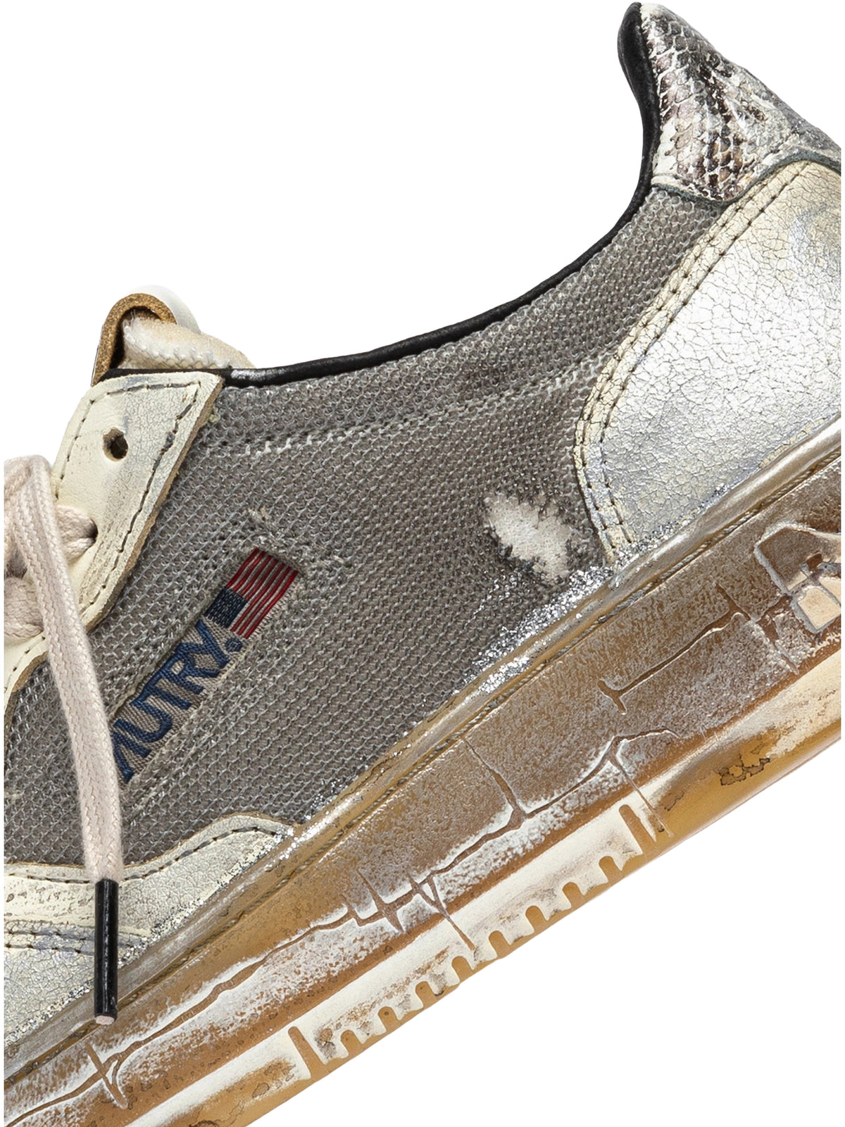 Autry Medalist Low Super Vintage Sneaker Damen silber Bild 3