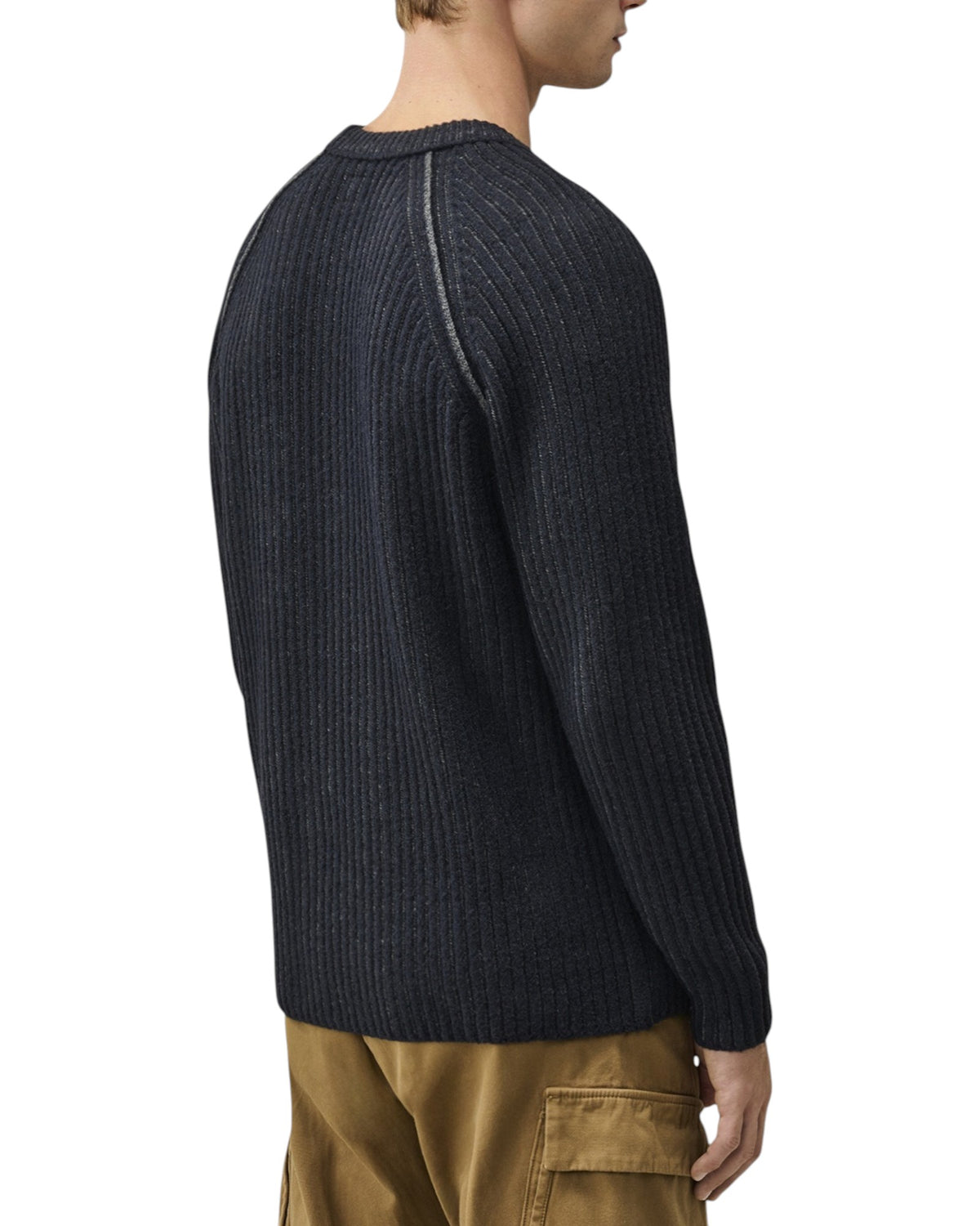 C.P. Company Fleece Knit Herren-Pullover hellgrau Bild 8