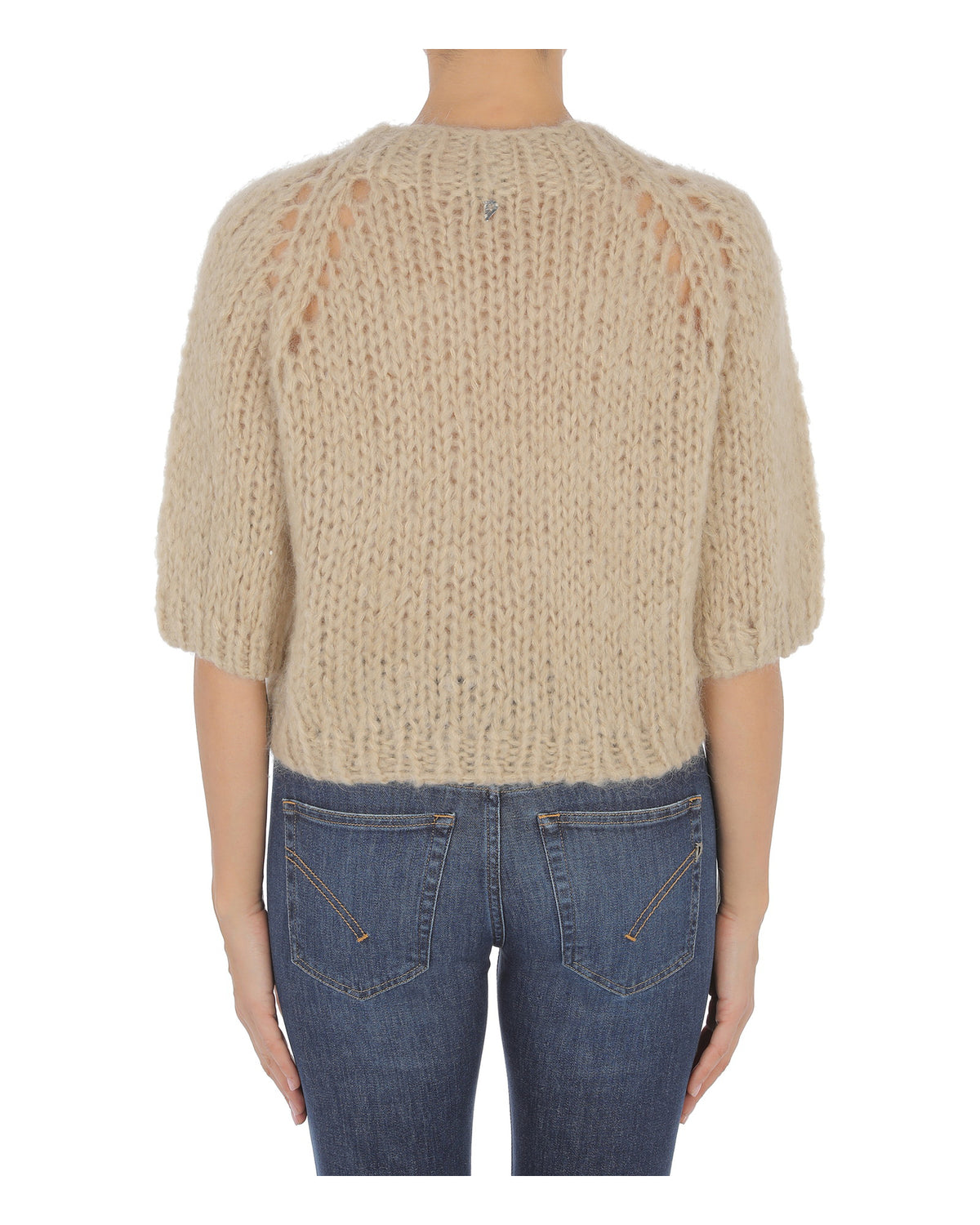 Dondup Damen-Kurzarmpullover aus Mohair beige Bild 2