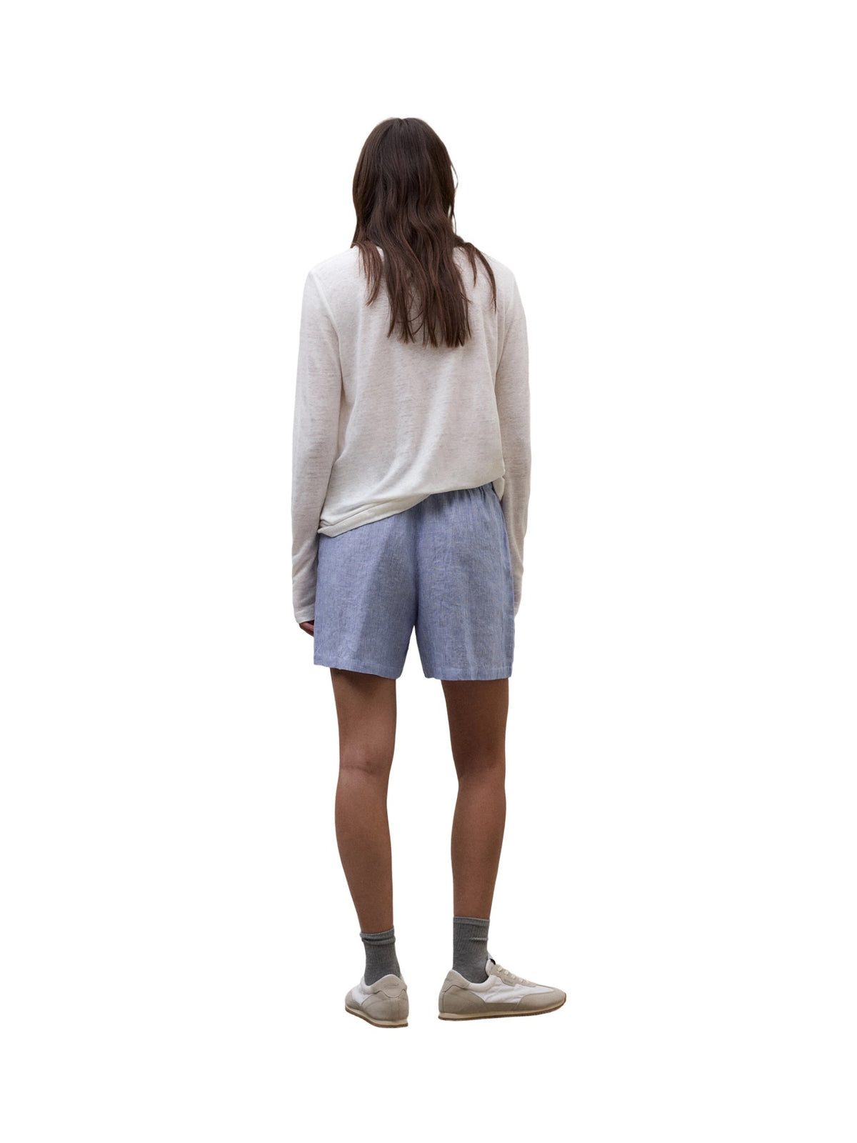 Ecoalf Eras Stripes Hose Damen dunkelblau/weiss Bild 3