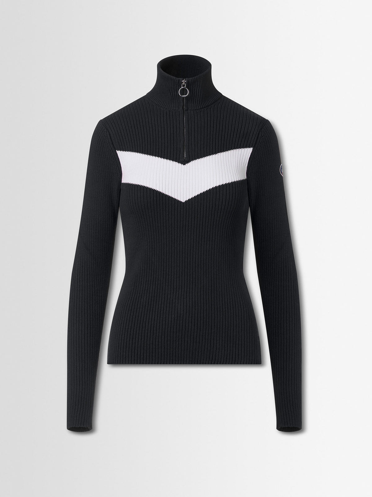 Fusalp ANDROMEDE B Damen-Strickpullover schwarz/weiss Bild 1