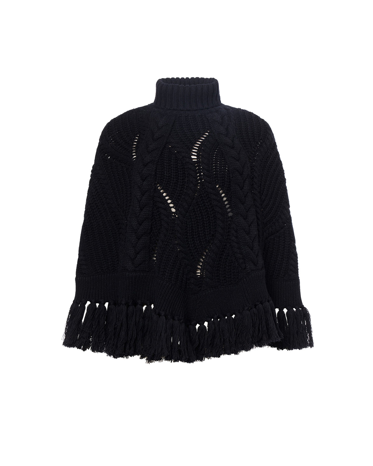 Goldbergh HAYARU Damen-Poncho schwarz Bild 1