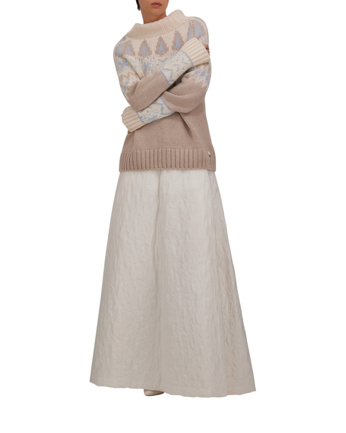 Herno Norweger Jacquard Damen-Strickpullover - Herno - MEINFREUDENHAUS