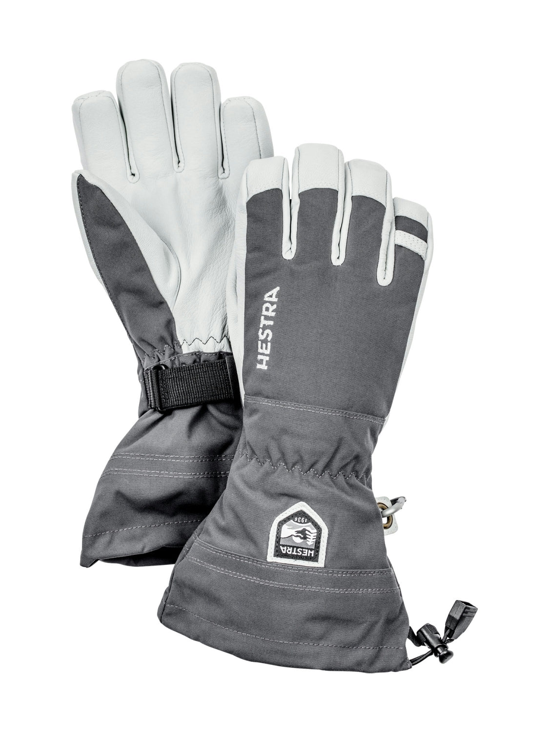 Hestra ARMY LEATHER HELI SKI 5 FINGER Herren-Skihandschuhe schwarz Bild 4