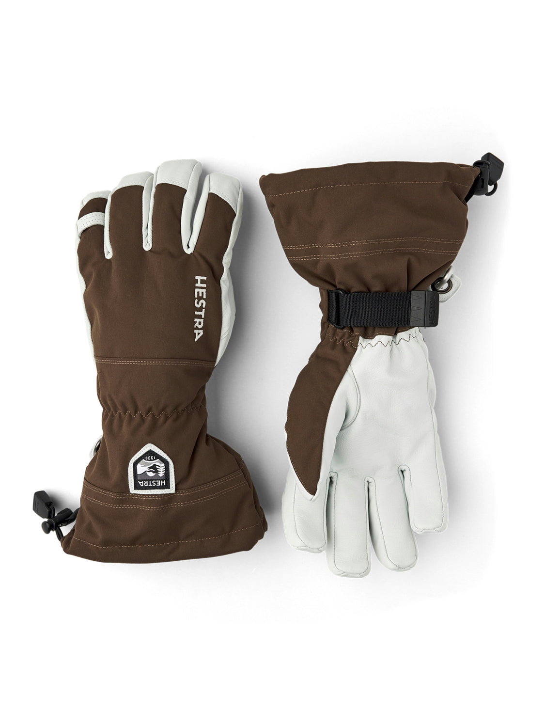 Hestra ARMY LEATHER HELI SKI 5 FINGER Herren-Skihandschuhe schwarz Bild 5