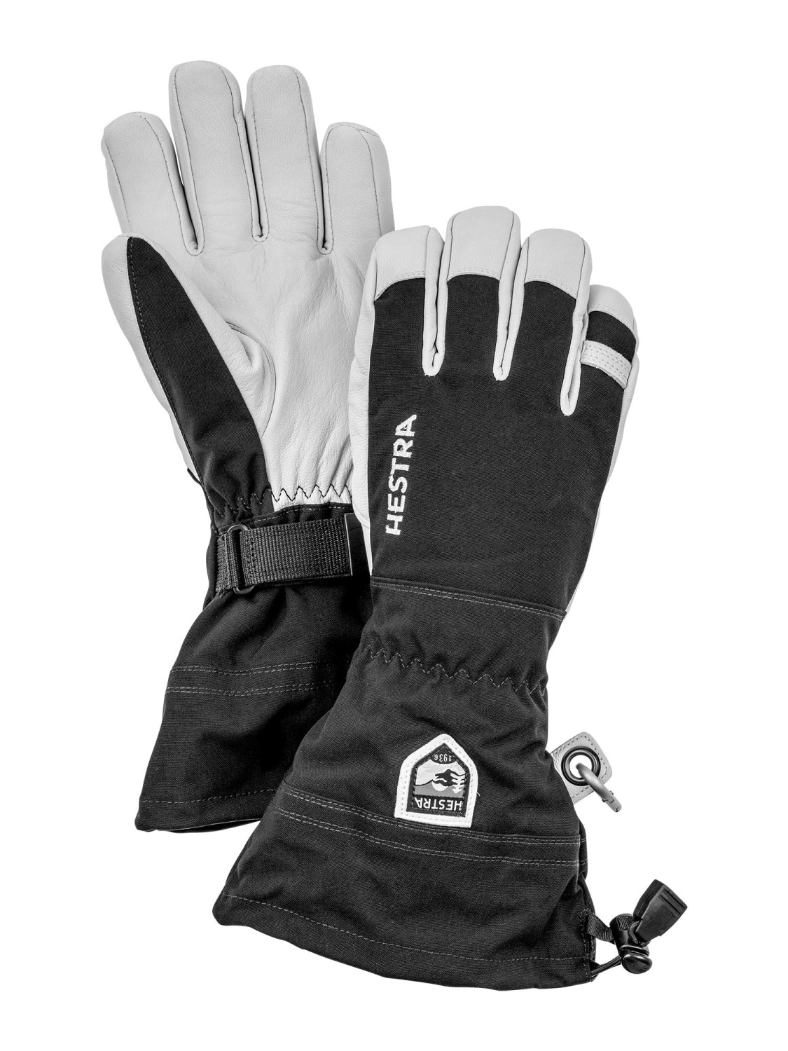 Hestra ARMY LEATHER HELI SKI 5 FINGER Herren-Skihandschuhe schwarz Bild 1