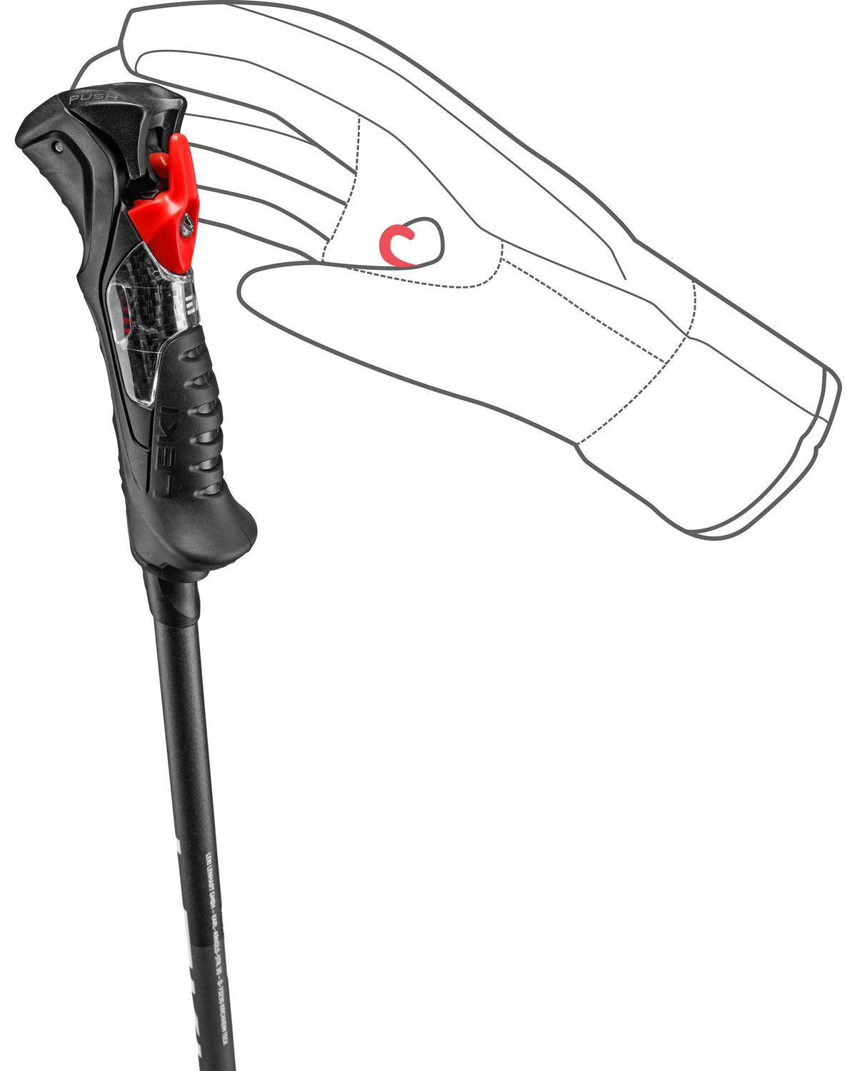LEKI CARBON 14 TR Unisex-Skistöcke schwarz Bild 6
