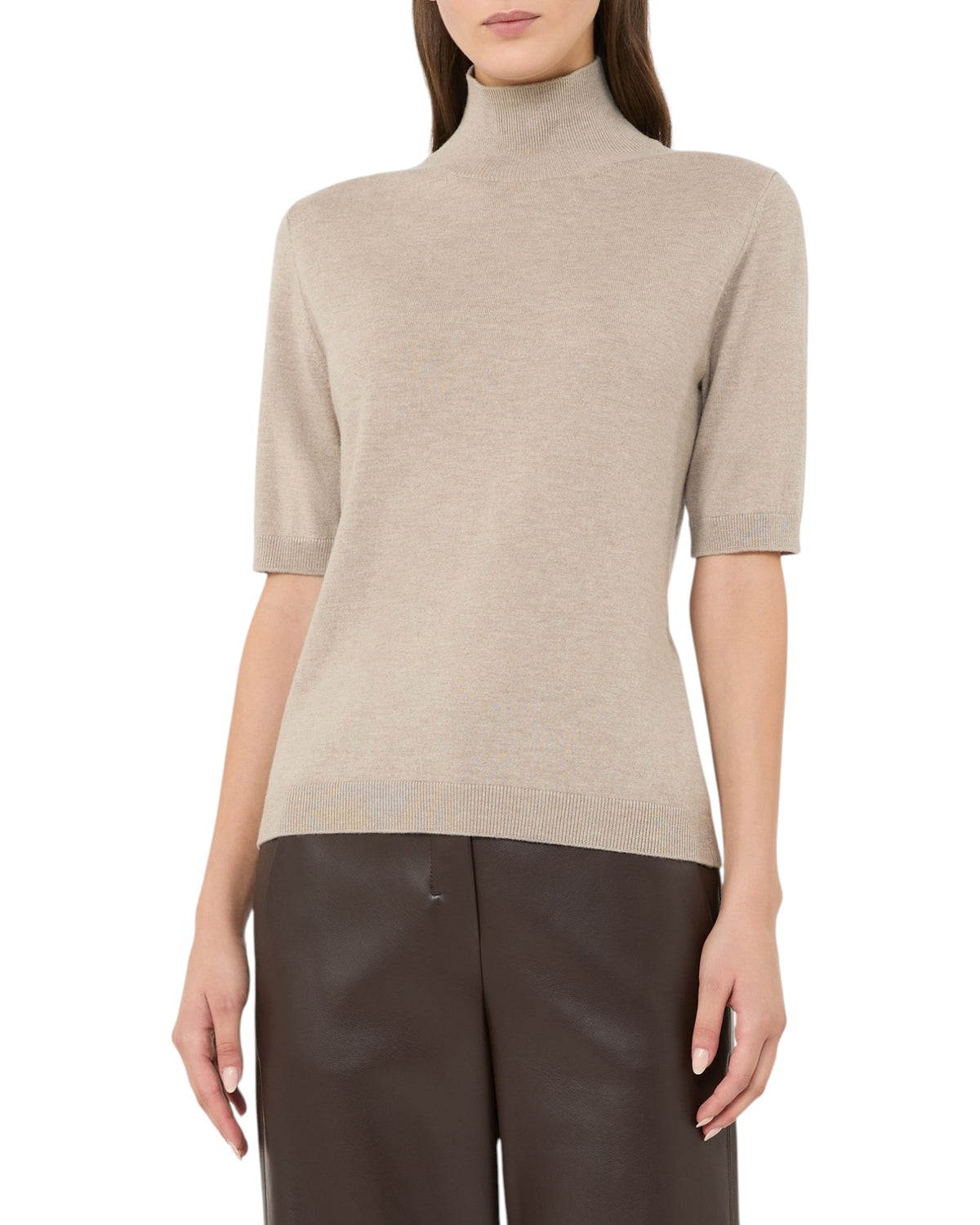 Max Mara SMMCANTONE Damen-Kurzarm-Rollkragenpullover - MaxMara - MEINFREUDENHAUS