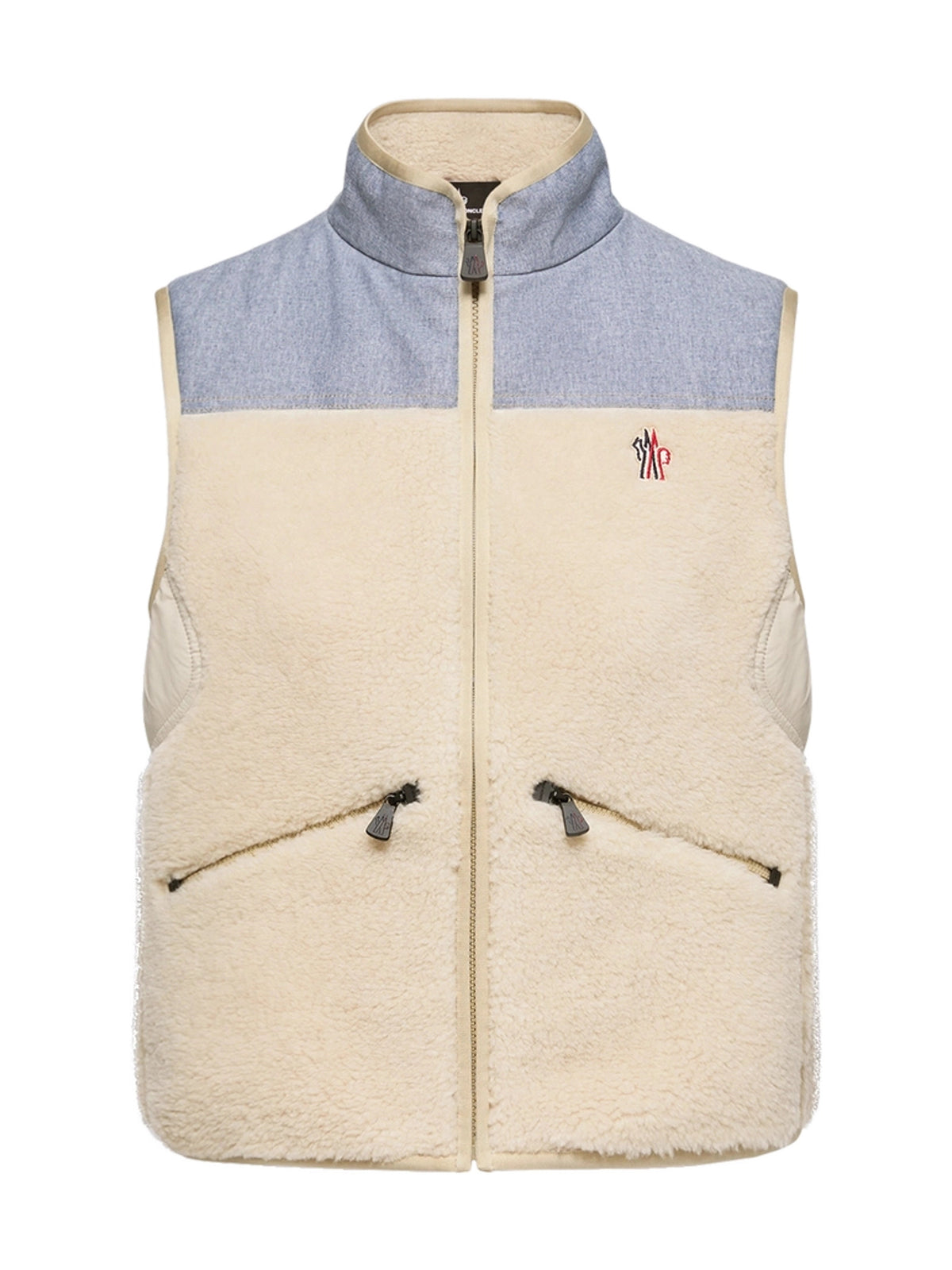 Moncler Badia Daunenweste Weste Damen beige beige Bild 1