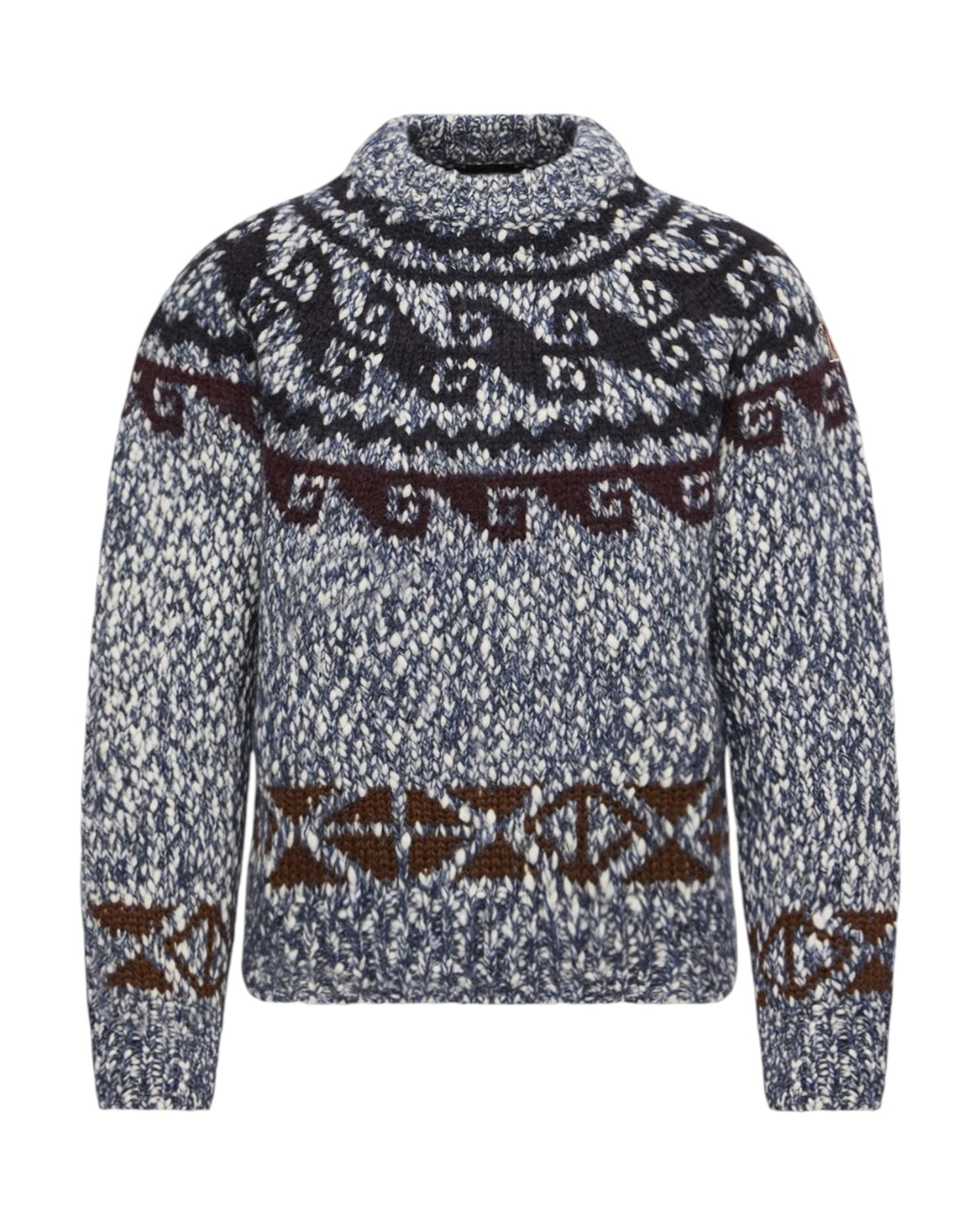Moncler Crew Neck Pullover Damen dunkelblau Bild 2
