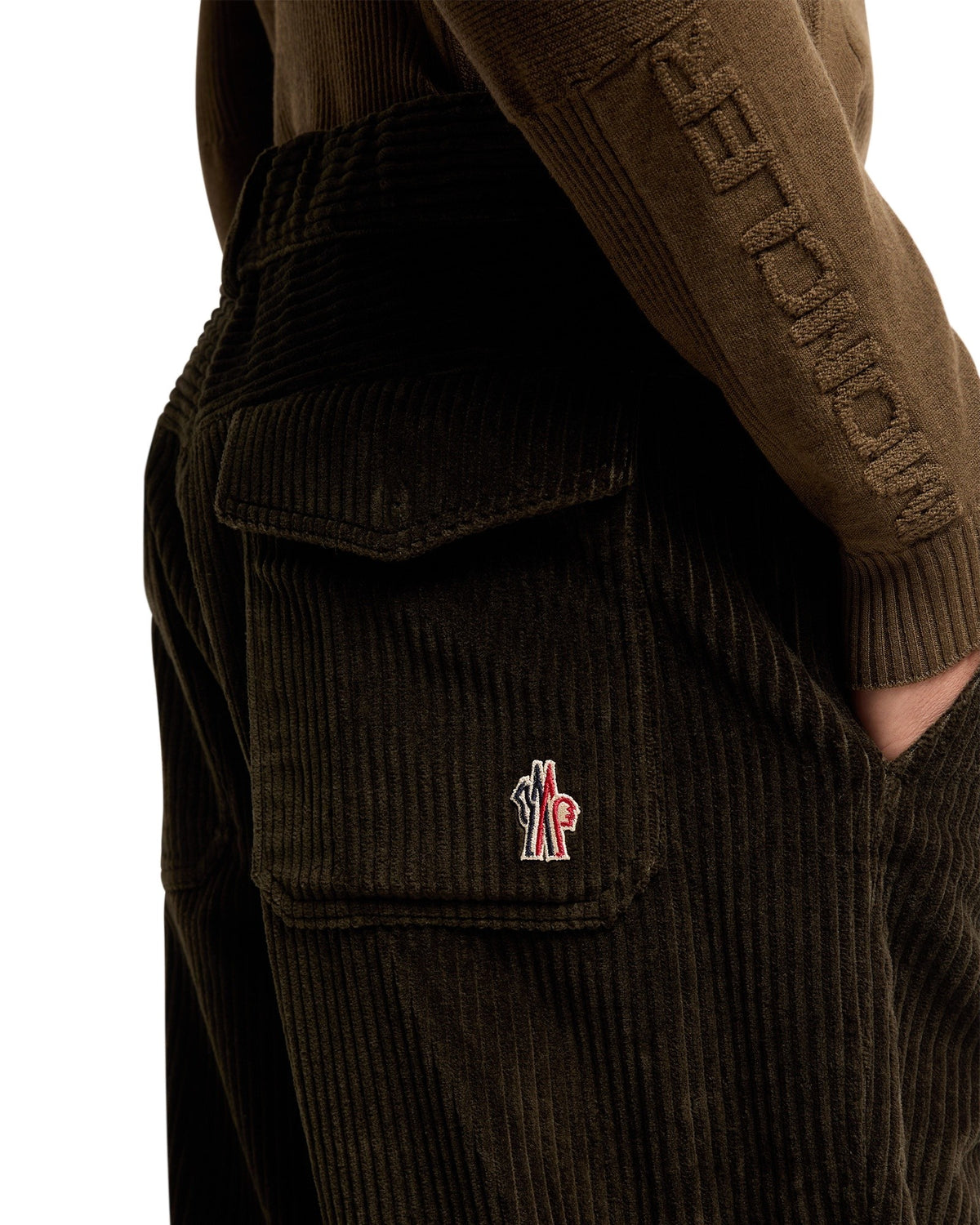 Moncler GRENOBLE Herren-Cord-Jogginghose olive Bild 6