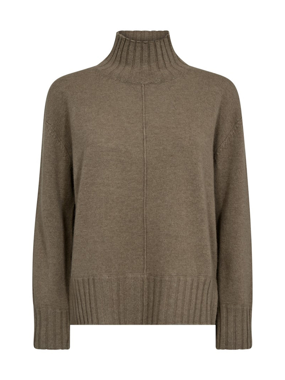 Mos Mosh Aima Cashmere Highneck Strickpullover Damen braun braun Bild 1