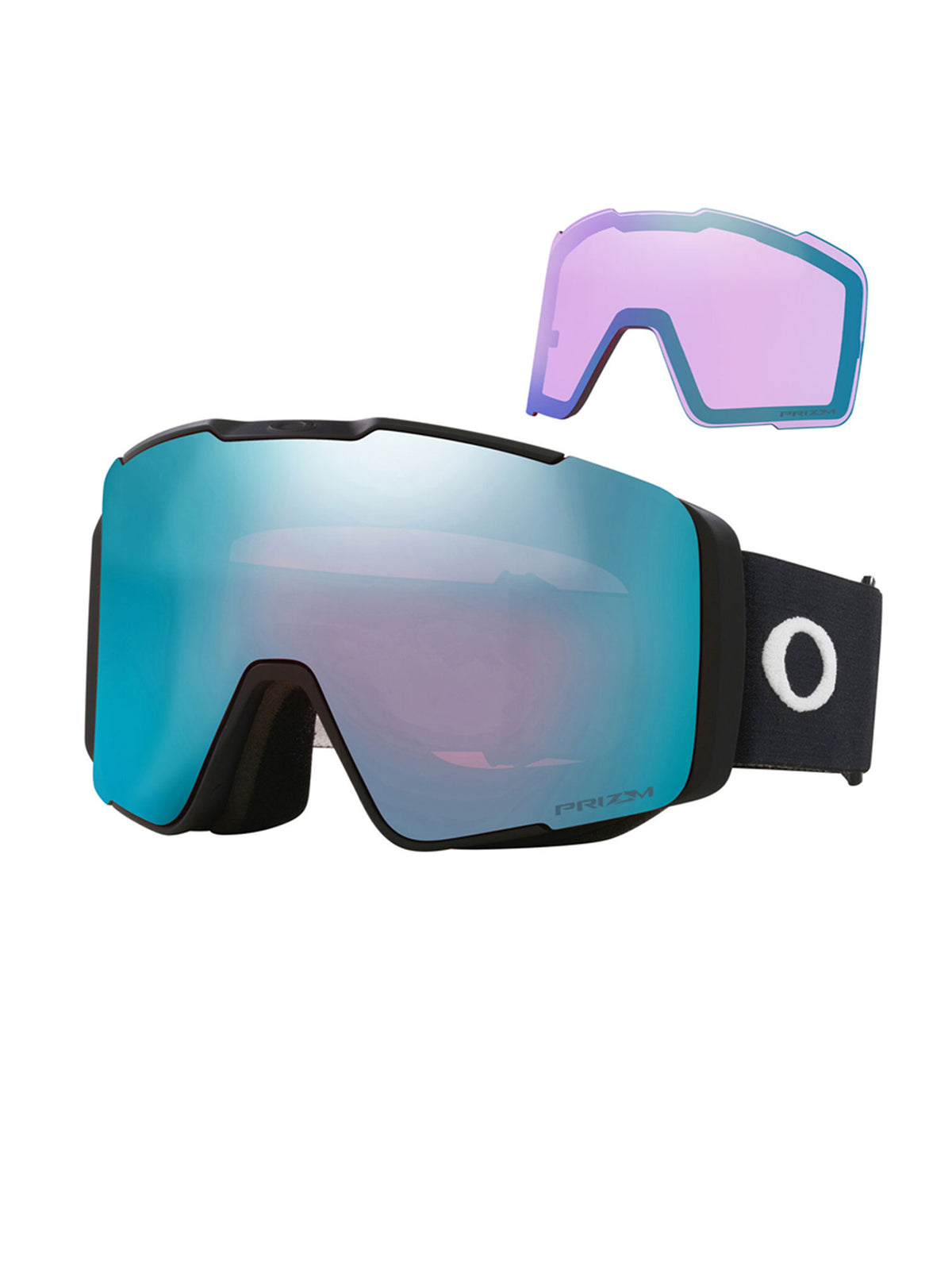 Oakley Line Miner Pro M Skibrille Herren weiss/hellblau weiss Bild 8