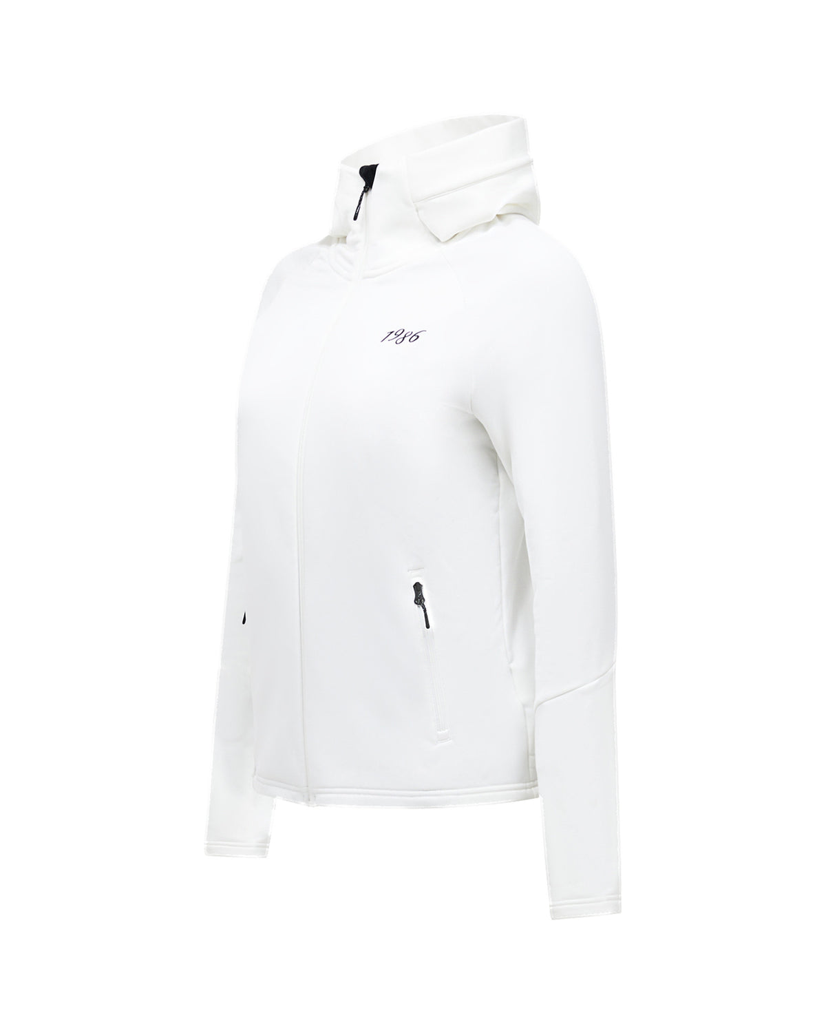 Peak Performance 40Y Rider Zip Hood Damen-Fleecejacke weiss Bild 3