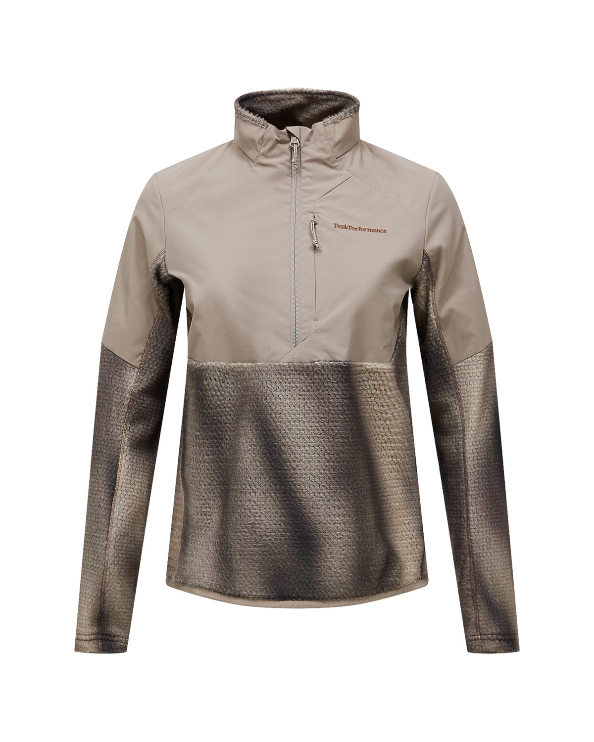 Peak Performance AOP Freelight Alpha Half Zip Damen-Midlayer grau/braun Bild 1