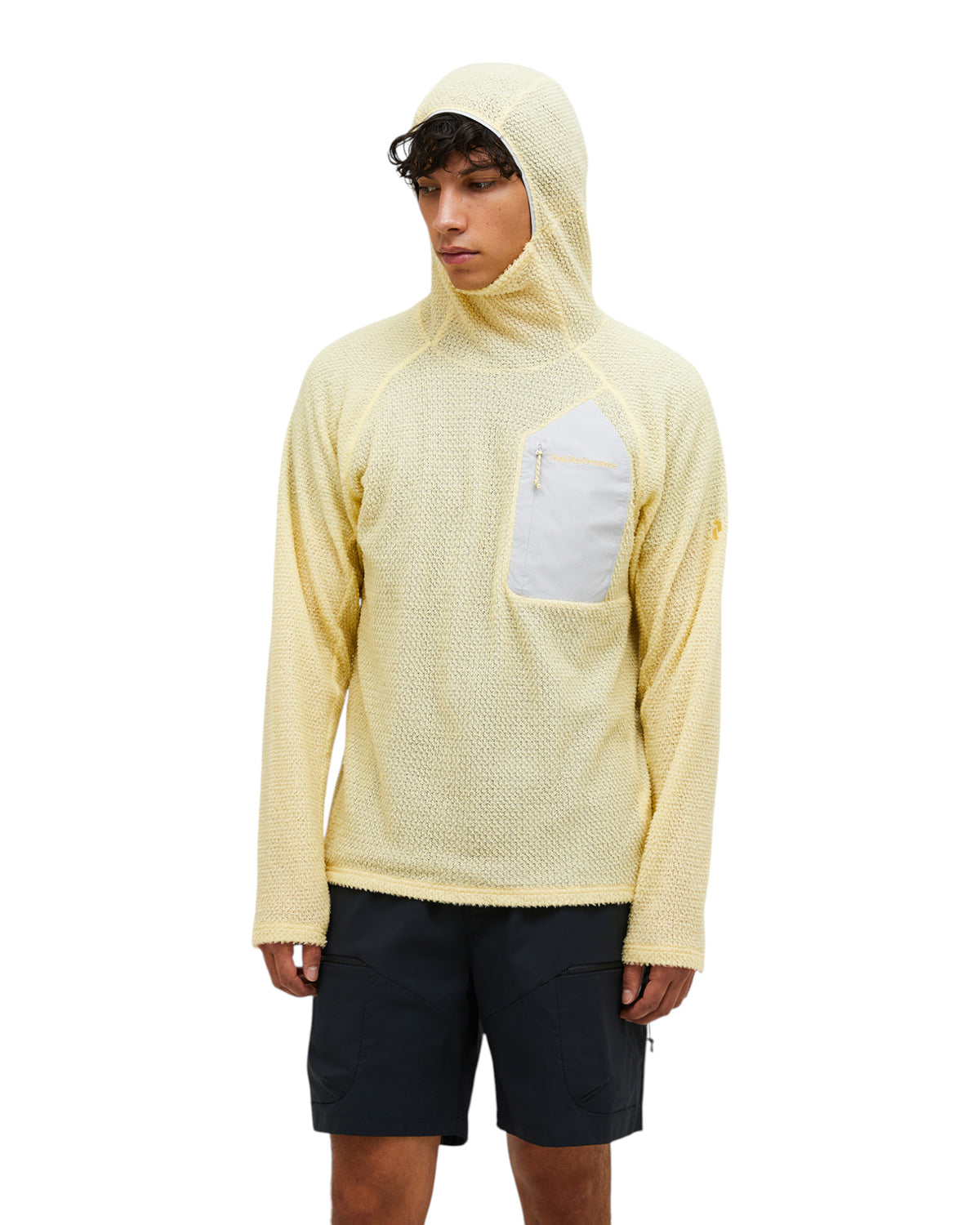 Peak Performance Freelight Alpha Hood Herren-Fleecepullover gelb/grau Bild 7