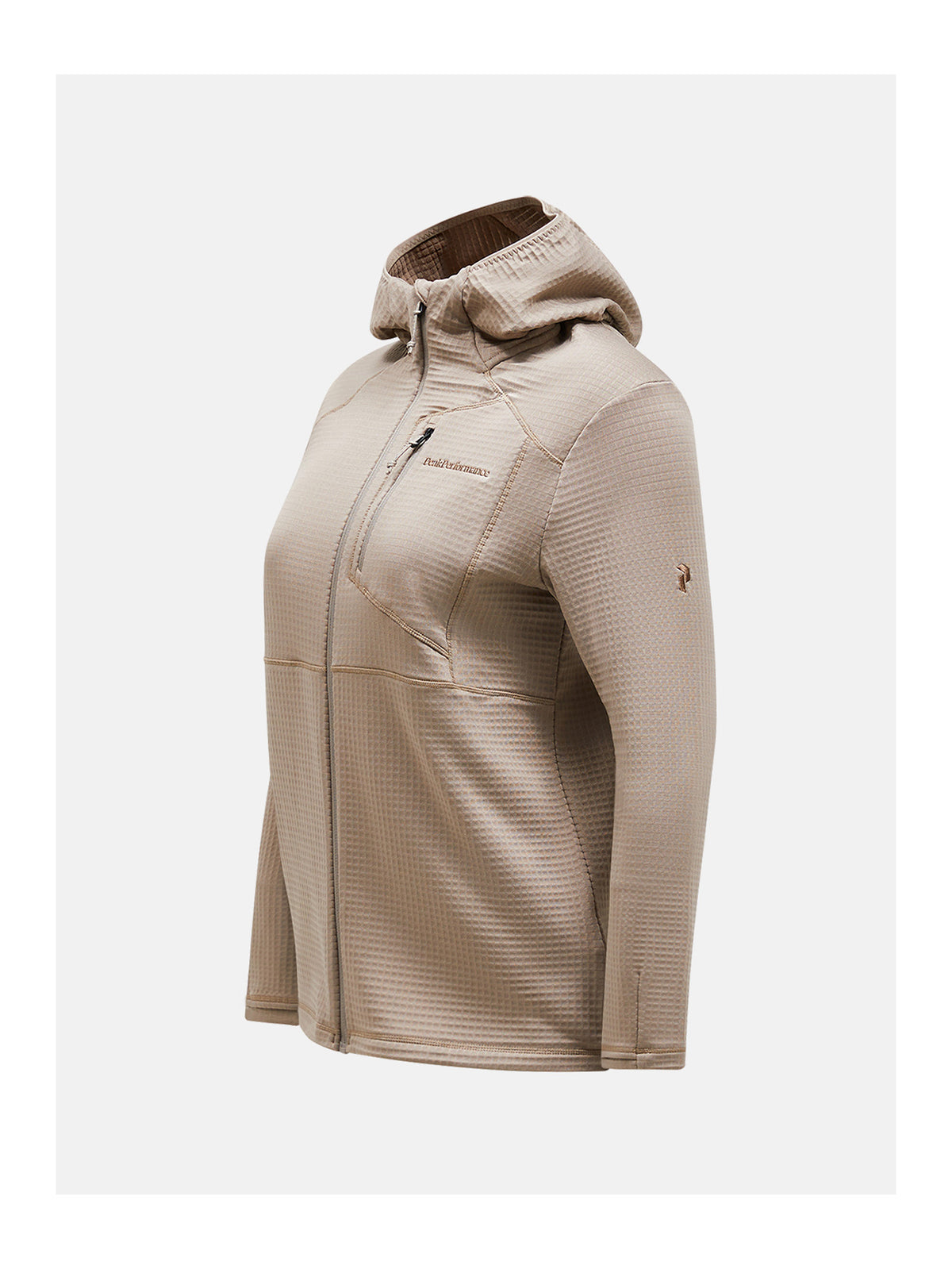 Peak Performance Trail Polartec Zip Hood Baselayer Damen beige beige Bild 2