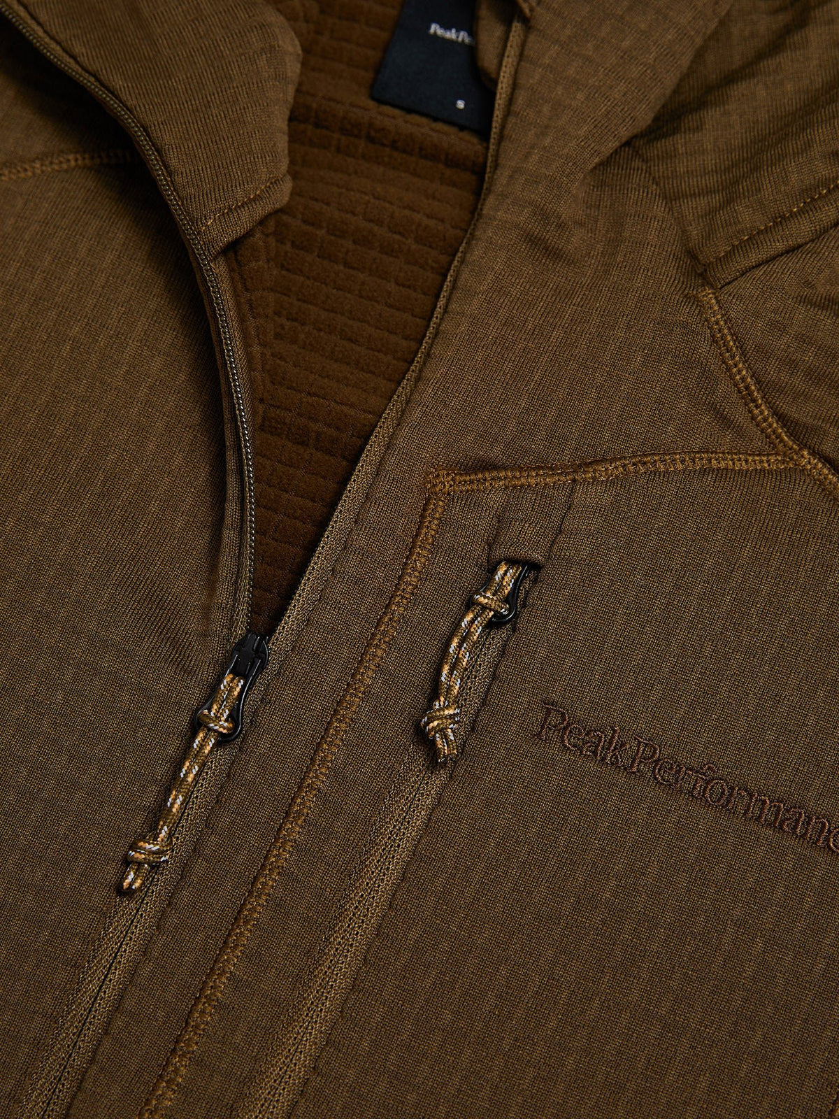 Peak Performance Trail Polartec Zip Hood Baselayer Damen beige beige Bild 15