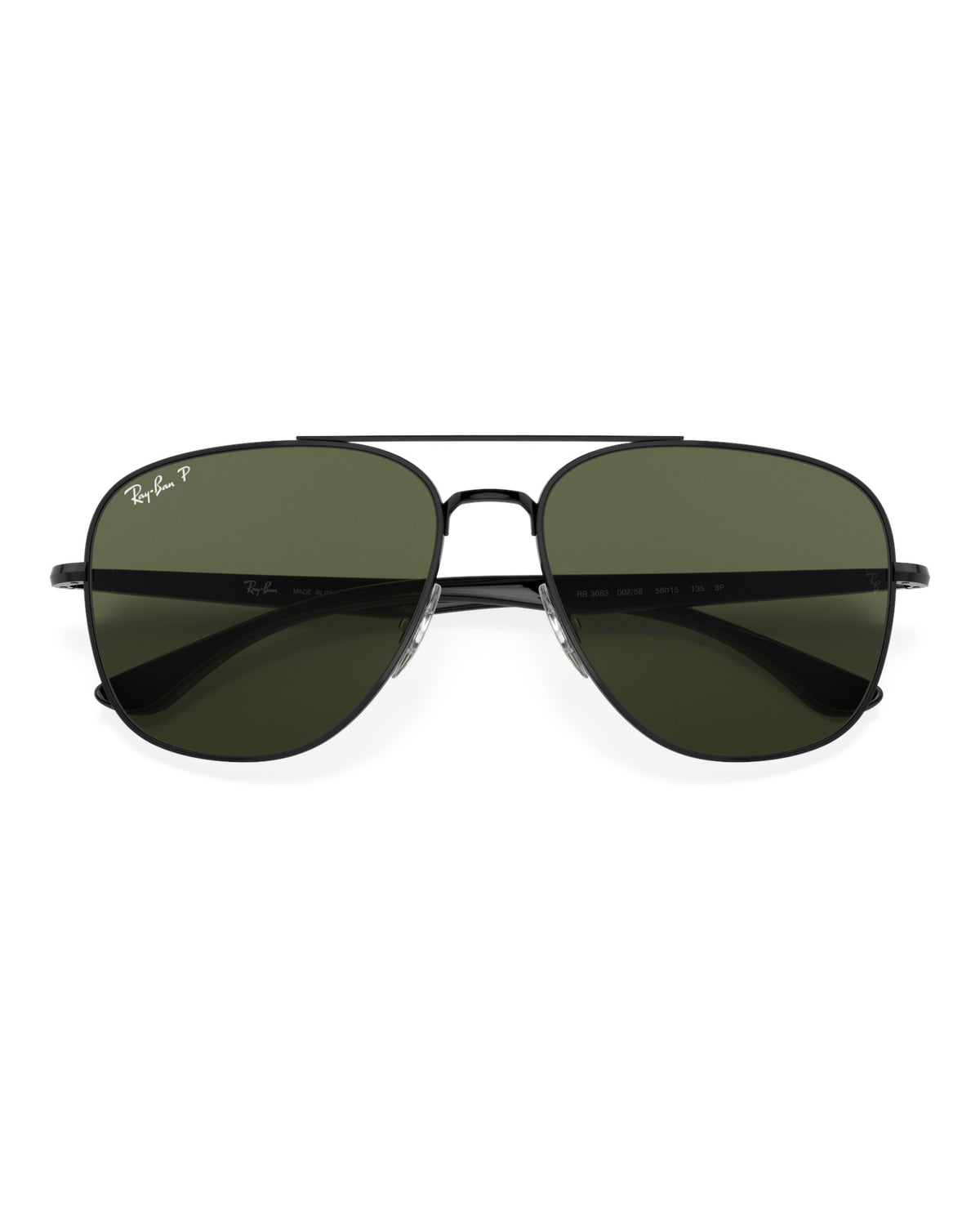 Ray-Ban RB3683 Sonnenbrille Gunmetal / Blau-Grau polarisiert Bild 12