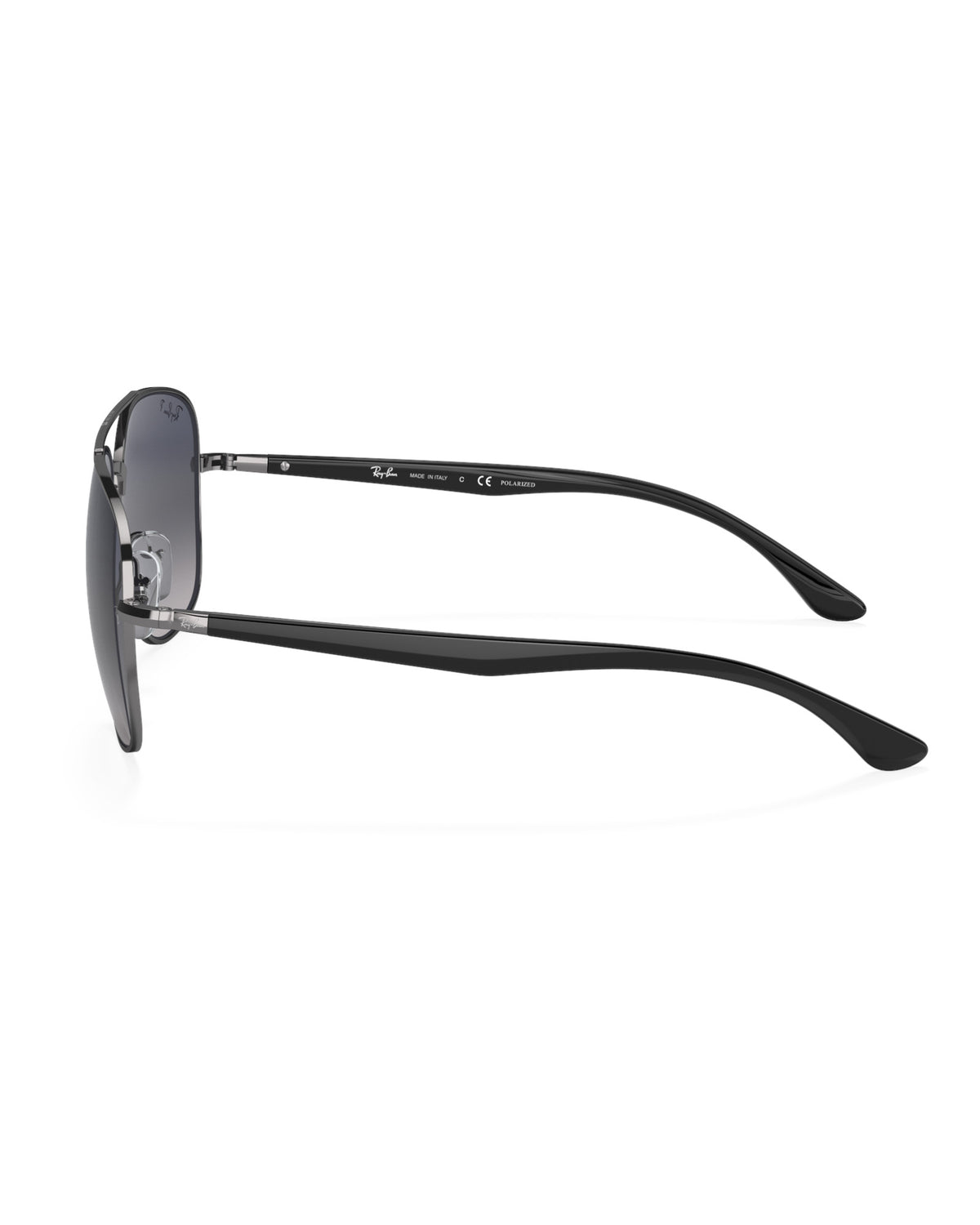 Ray-Ban RB3683 Sonnenbrille Gunmetal / Blau-Grau polarisiert Bild 2