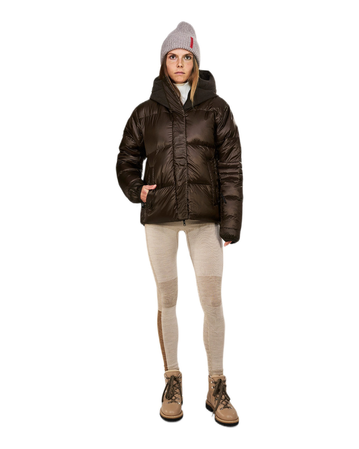 The Mountain Studio D-5 WC Damen-Daunenjacke braun Bild 8