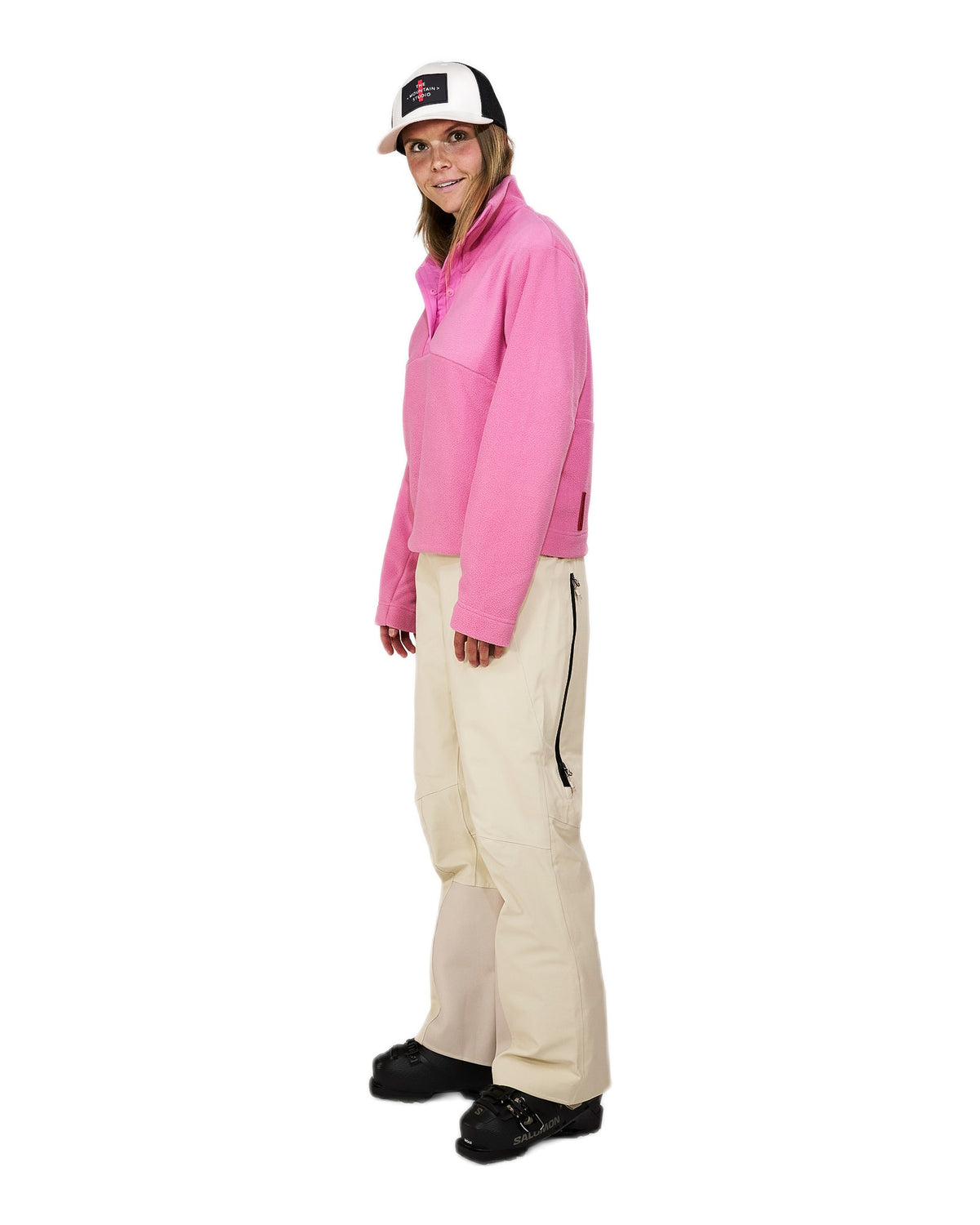 The Mountain Studio M-1 W Damen-Fleecepullover – Almond Milk Off-White Bild 6