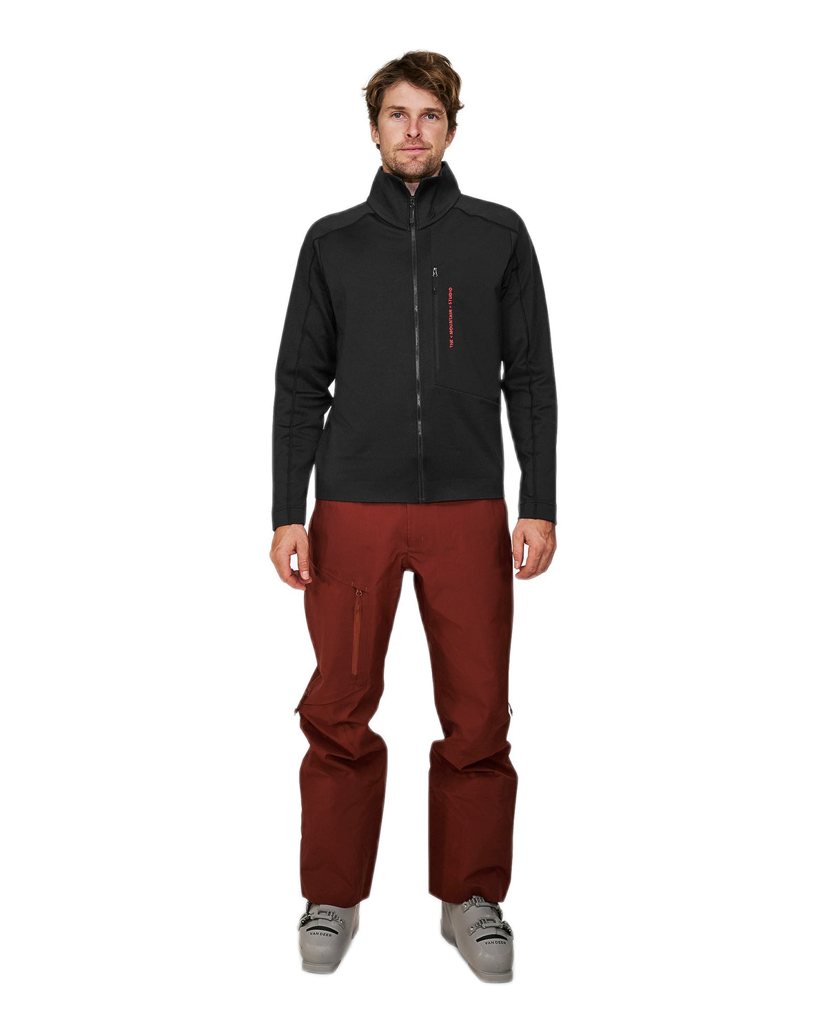 The Mountain Studio M-8 Herren-Fleecepullover – Black Onyx schwarz Bild 1