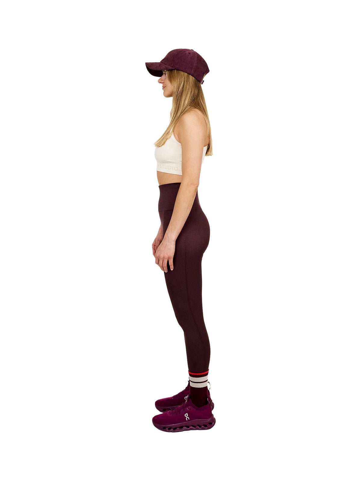 The Mountain Studio Q-1 W Leggings weinrot weinrot Bild 2