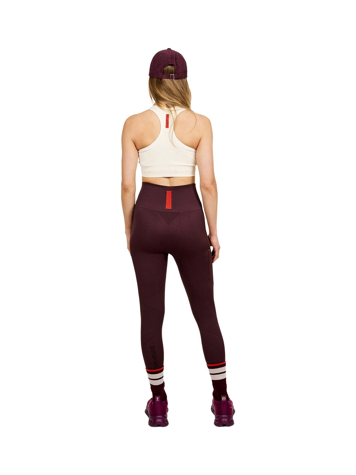 The Mountain Studio Q-1 W Leggings weinrot weinrot Bild 3