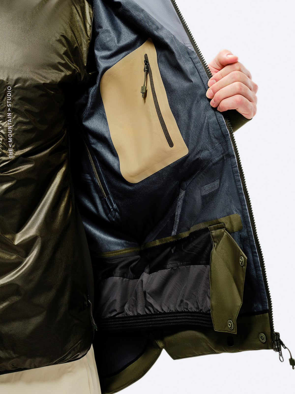 The Mountain Studio Z-2 EPE Herren-Shelljacke – Niagara blau Bild 11