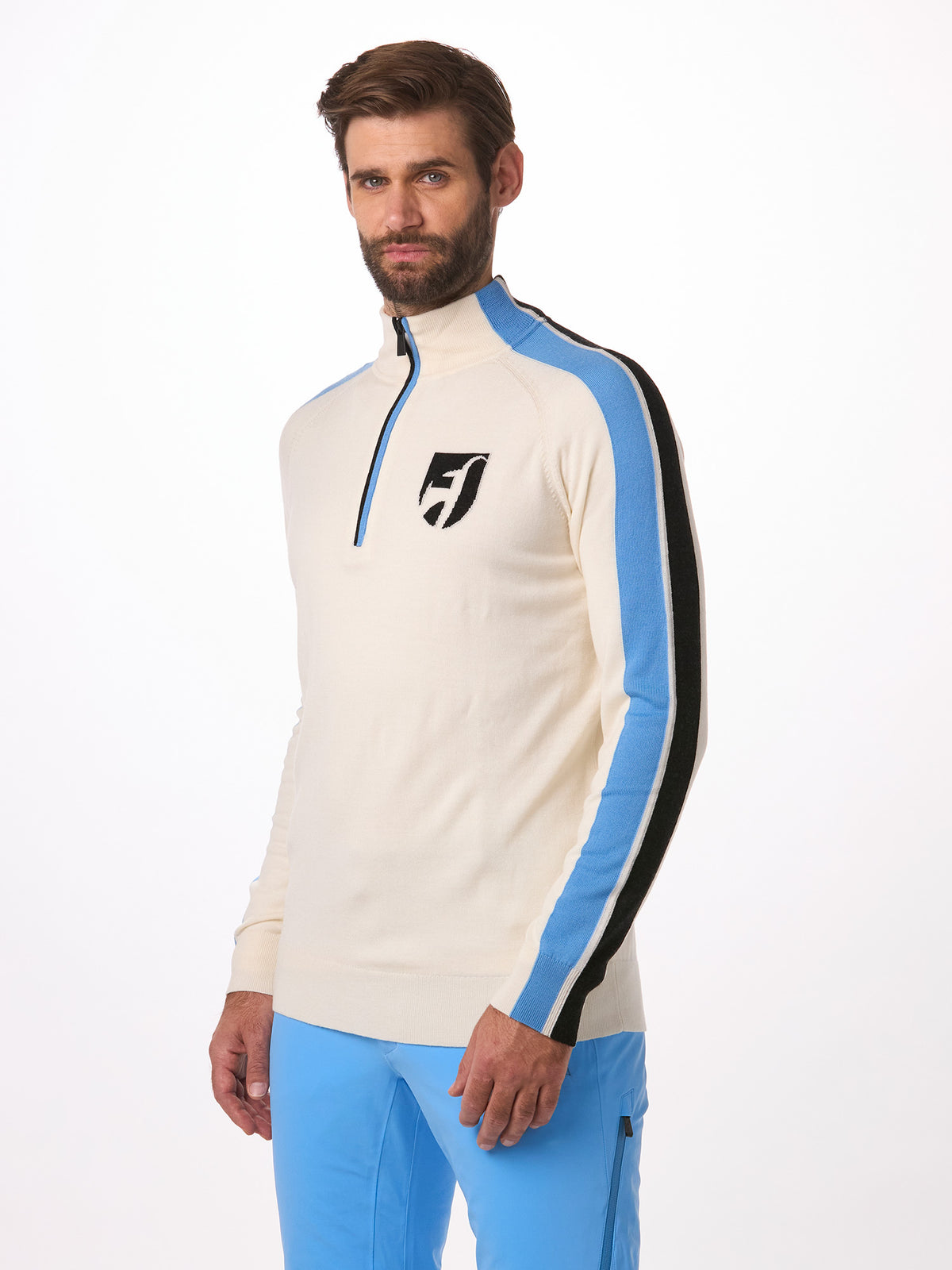 Toni Sailer August Baselayer Herren weiss/hellblau weiss/hellblau Bild 3