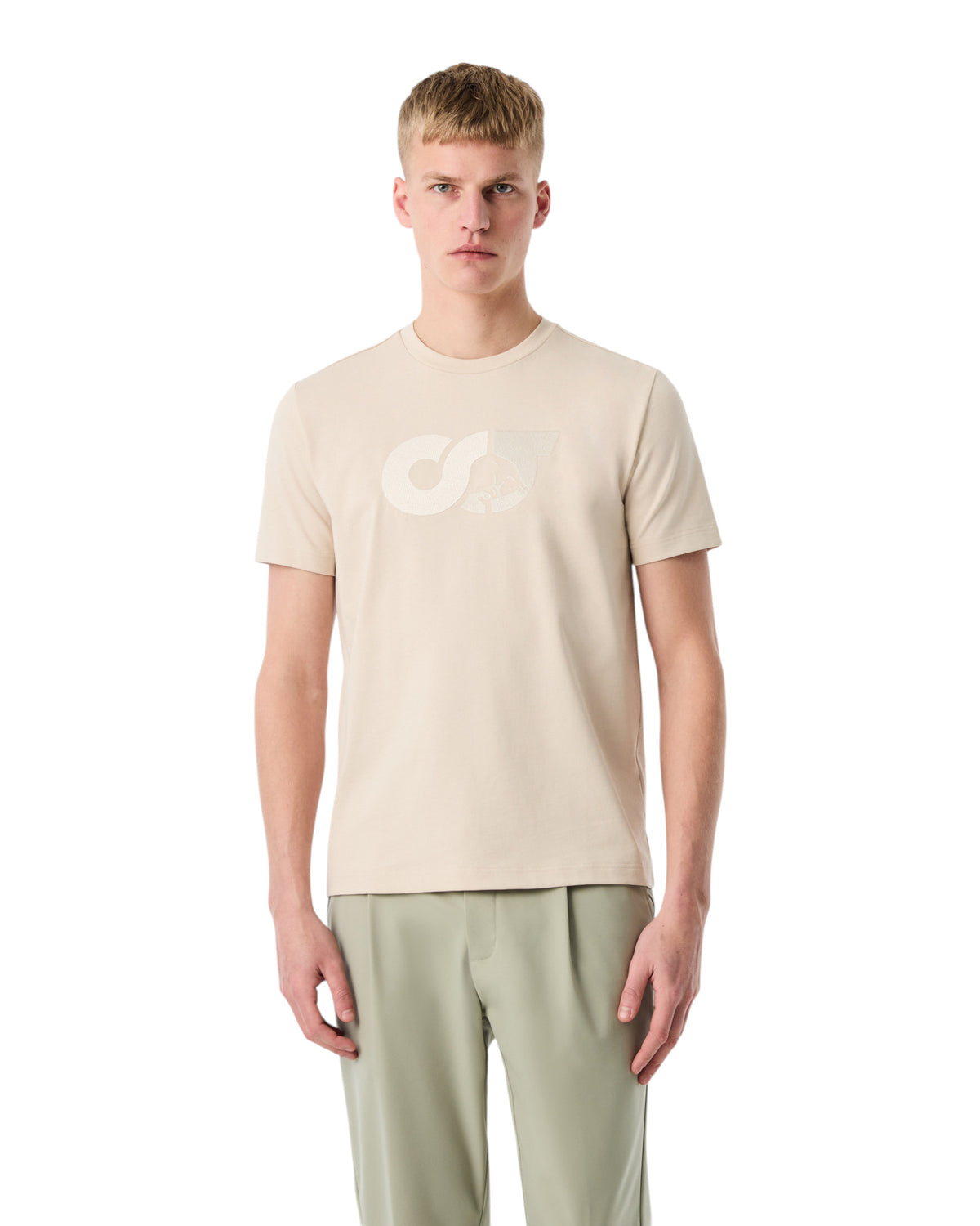 AlphaTauri JILLE Herren-T-Shirt Beige Bild 3