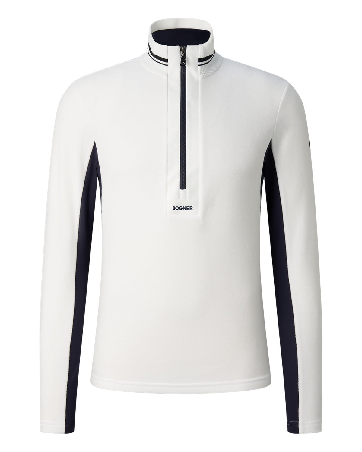Bogner HARVEY Herren-Fleece-Baselayer dunkelblau/weiss Bild 1
