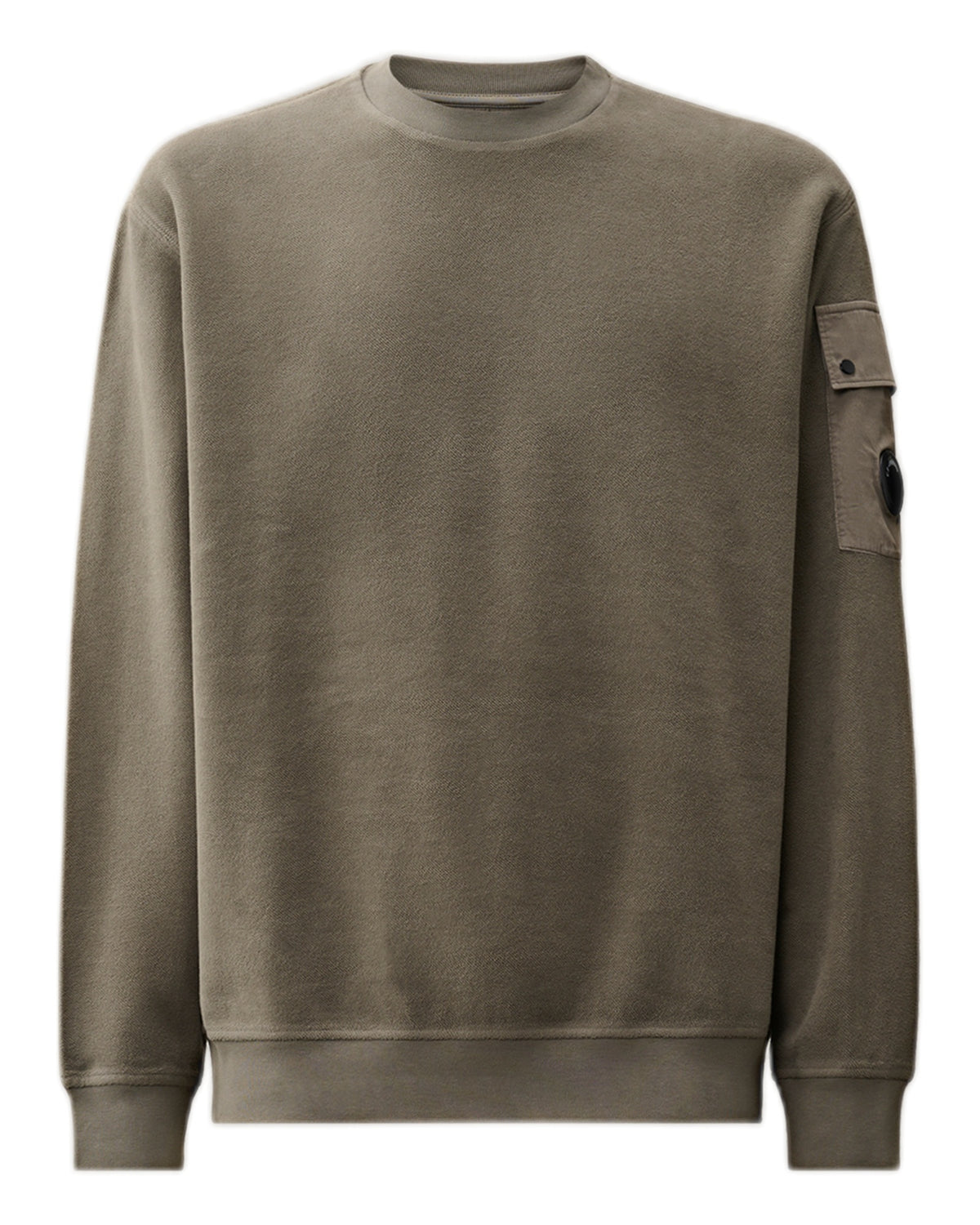 Brushed Diagonal Fleece Sweatshirt Herren fallen rock grau grau Bild 1