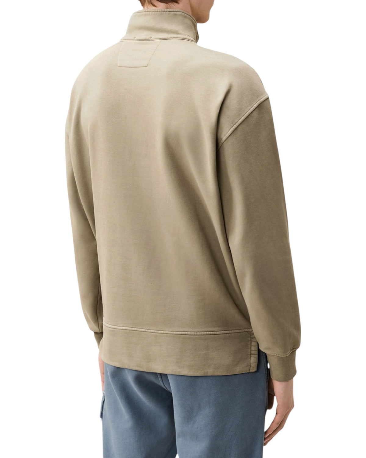 C.P. Company Diagonal Fleece Boxy Lens Herren-Half-Zip-Sweatshirt grau Bild 3
