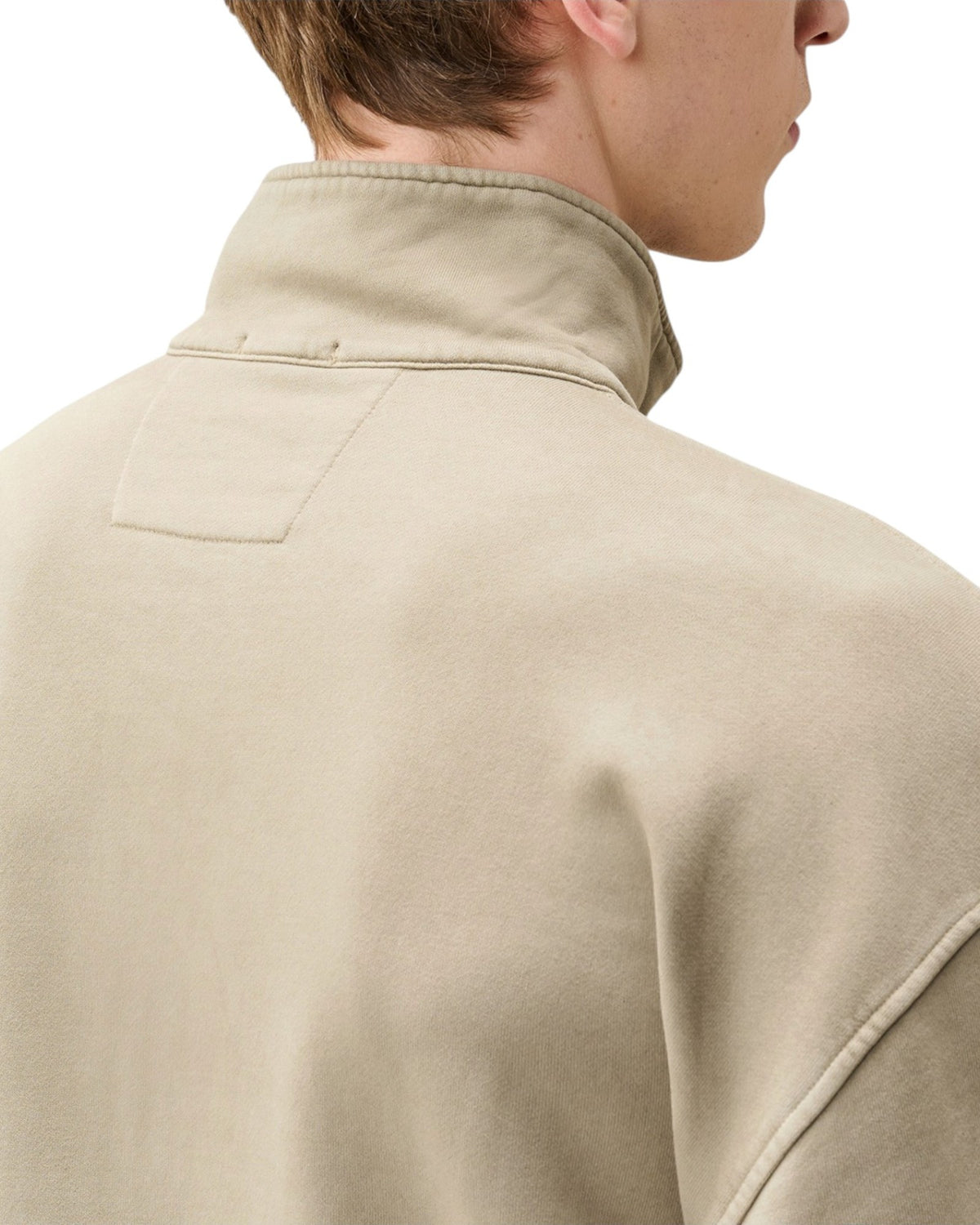 C.P. Company Diagonal Fleece Boxy Lens Herren-Half-Zip-Sweatshirt grau Bild 5