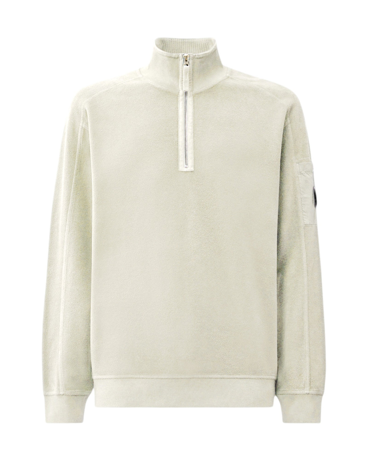 C.P. Company Diagonal Fleece Herren-Half-Zip-Sweatshirt beige Bild 1