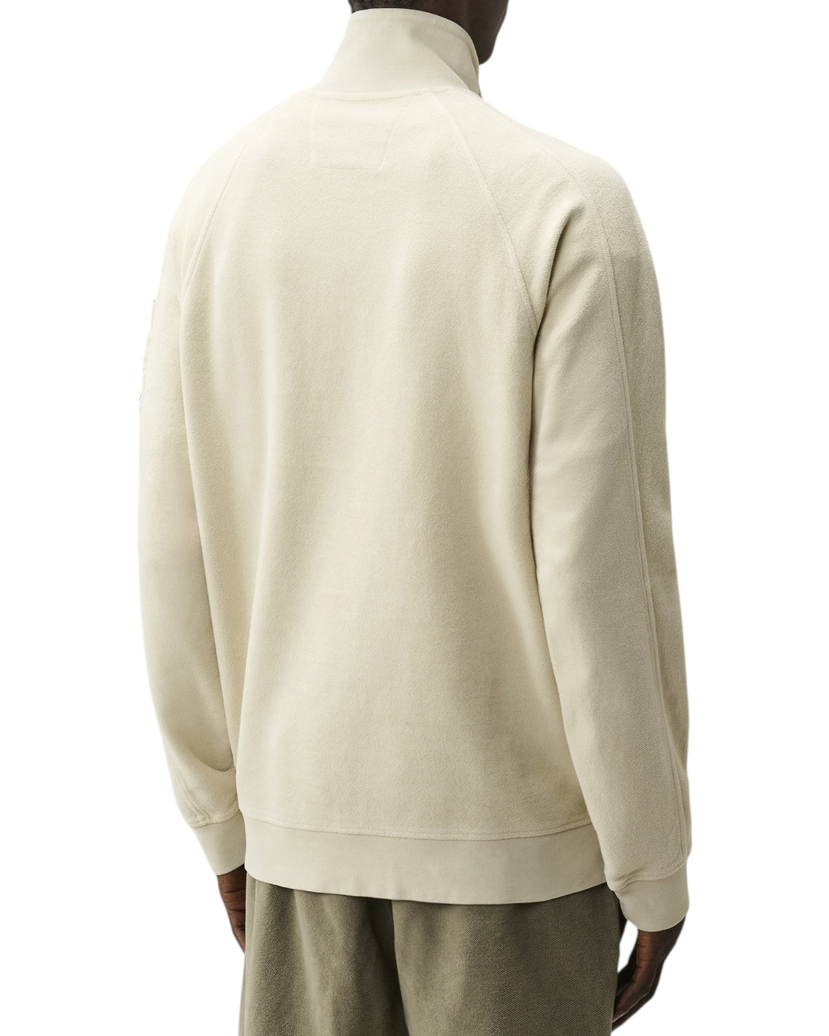 C.P. Company Diagonal Fleece Herren-Half-Zip-Sweatshirt beige Bild 3