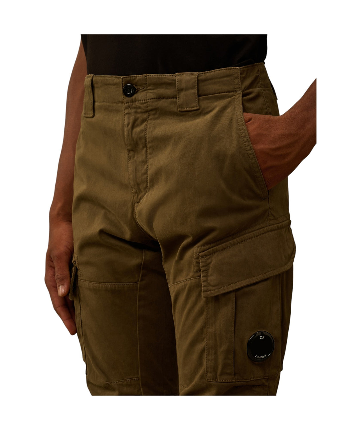 C.P. Company Ergonomic Lens Herren-Cargohose olive Bild 4