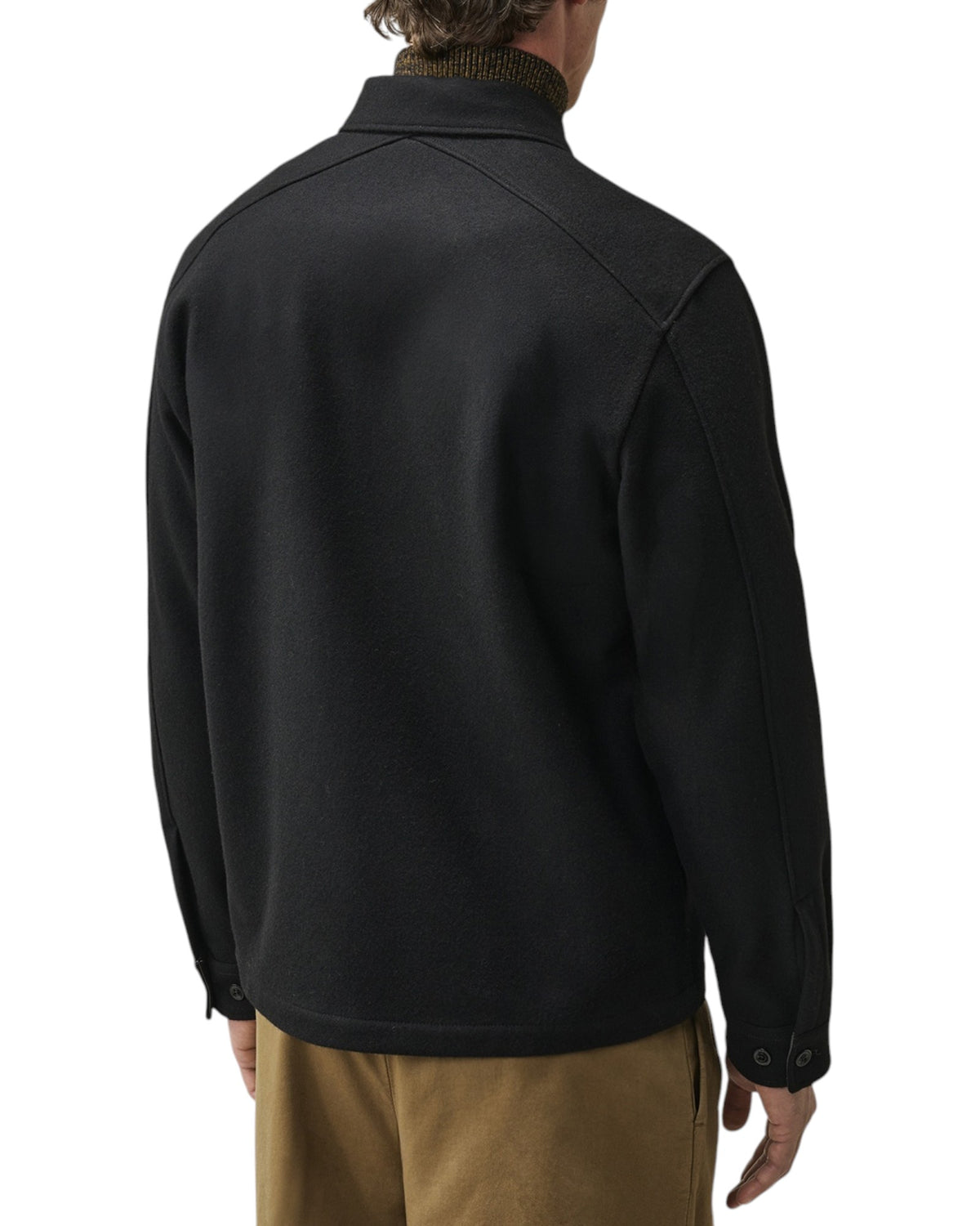 C.P. Company Felted Wool Lens Herren-Overshirt olive Bild 8