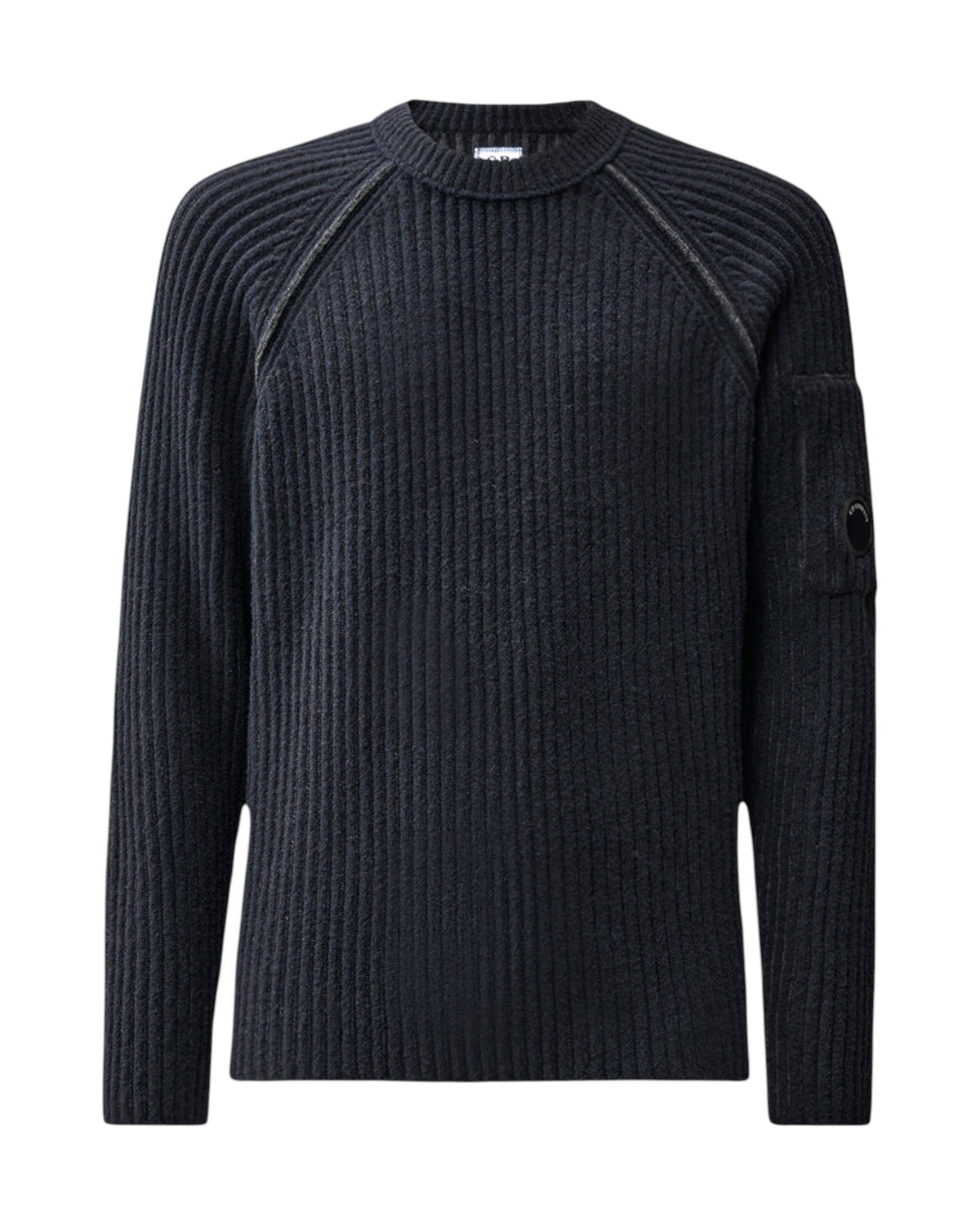 C.P. Company Fleece Knit Herren-Pullover hellgrau Bild 6