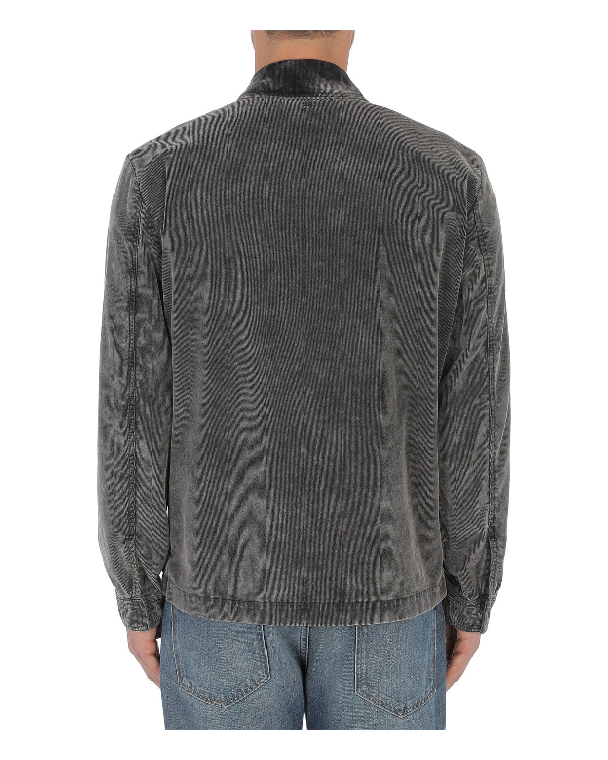 Dondup Herren-Jacke aus Stretch-Feincord dunkelgrau Bild 2