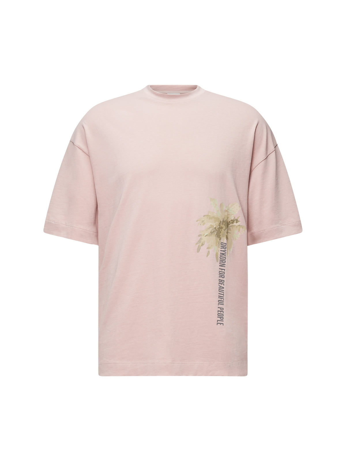 Drykorn Anayo_Palm T-Shirt Herren hellbraun hellbraun Bild 2