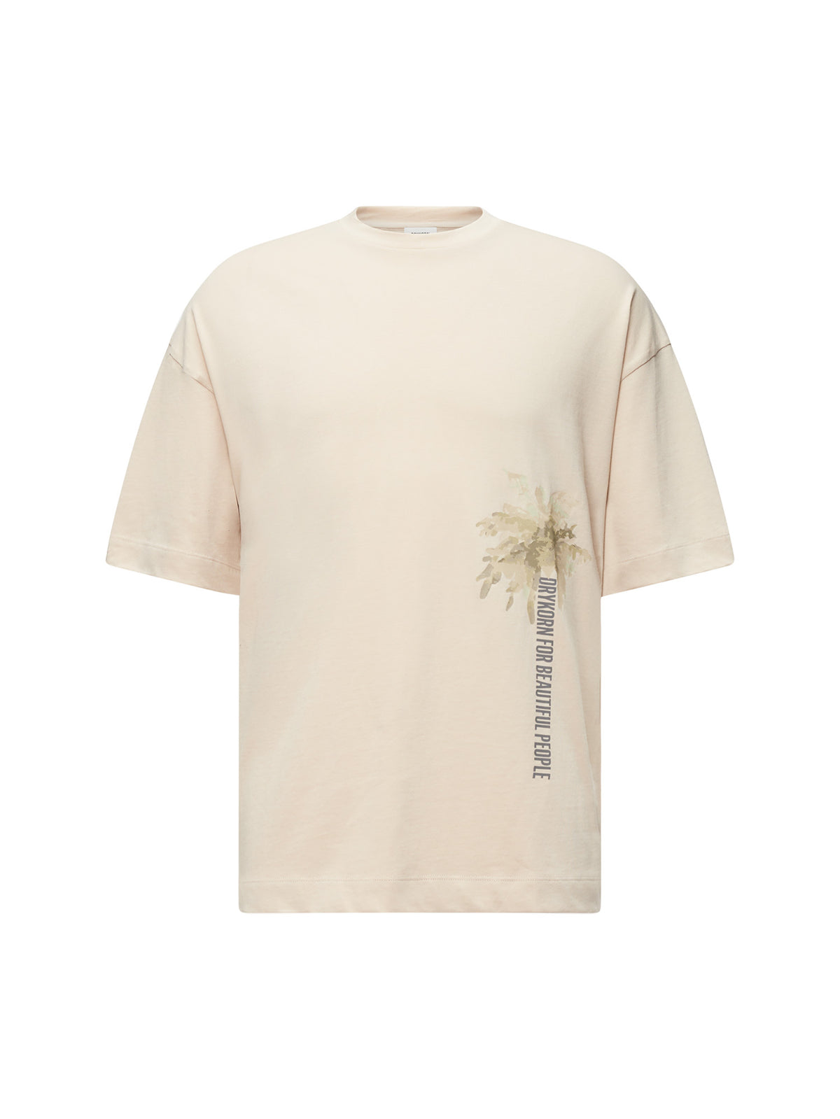 Drykorn Anayo_Palm T-Shirt Herren hellbraun hellbraun Bild 1