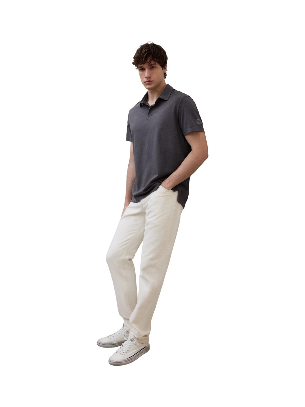 Ecoalf Theo Polo T-Shirt Herren dunkelgrau Bild 3