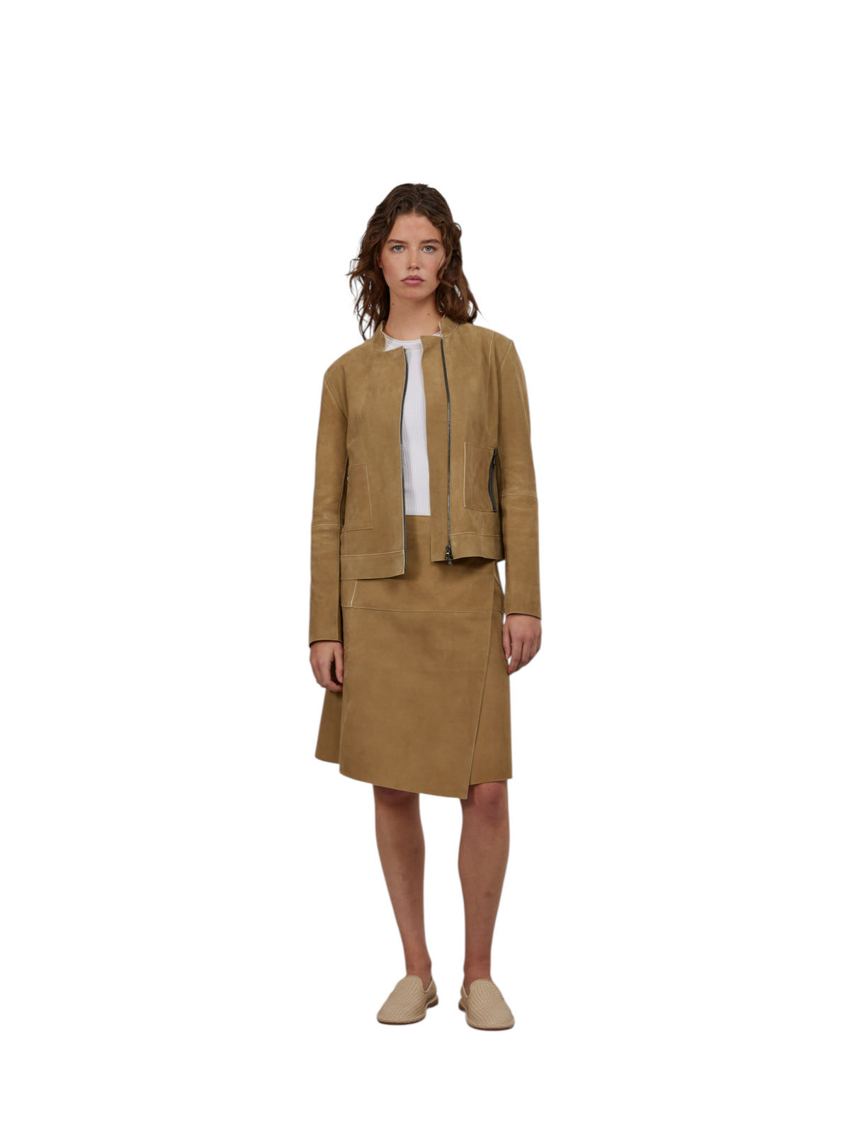 Frauenschuh Emma Lederjacke Damen hellbraun Bild 2