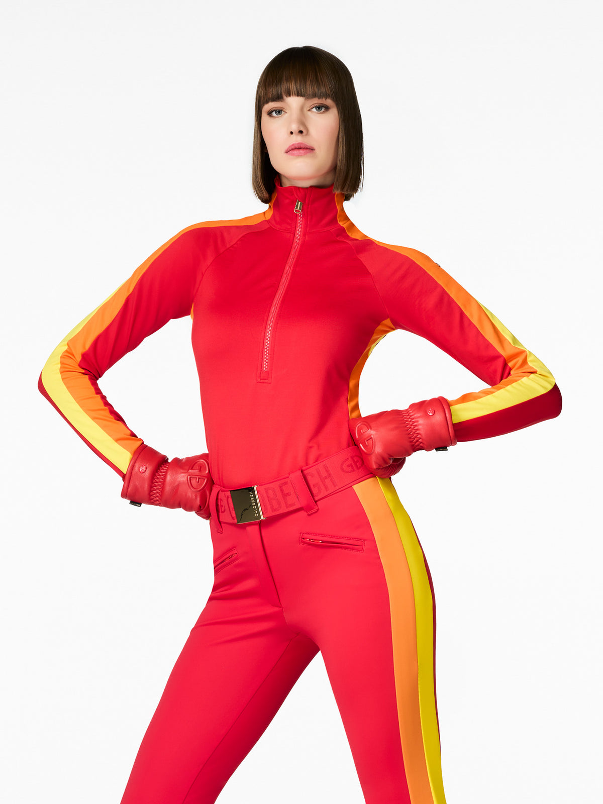Goldbergh Fuoco Baselayer Damen dunkelblau/rot Bild 7