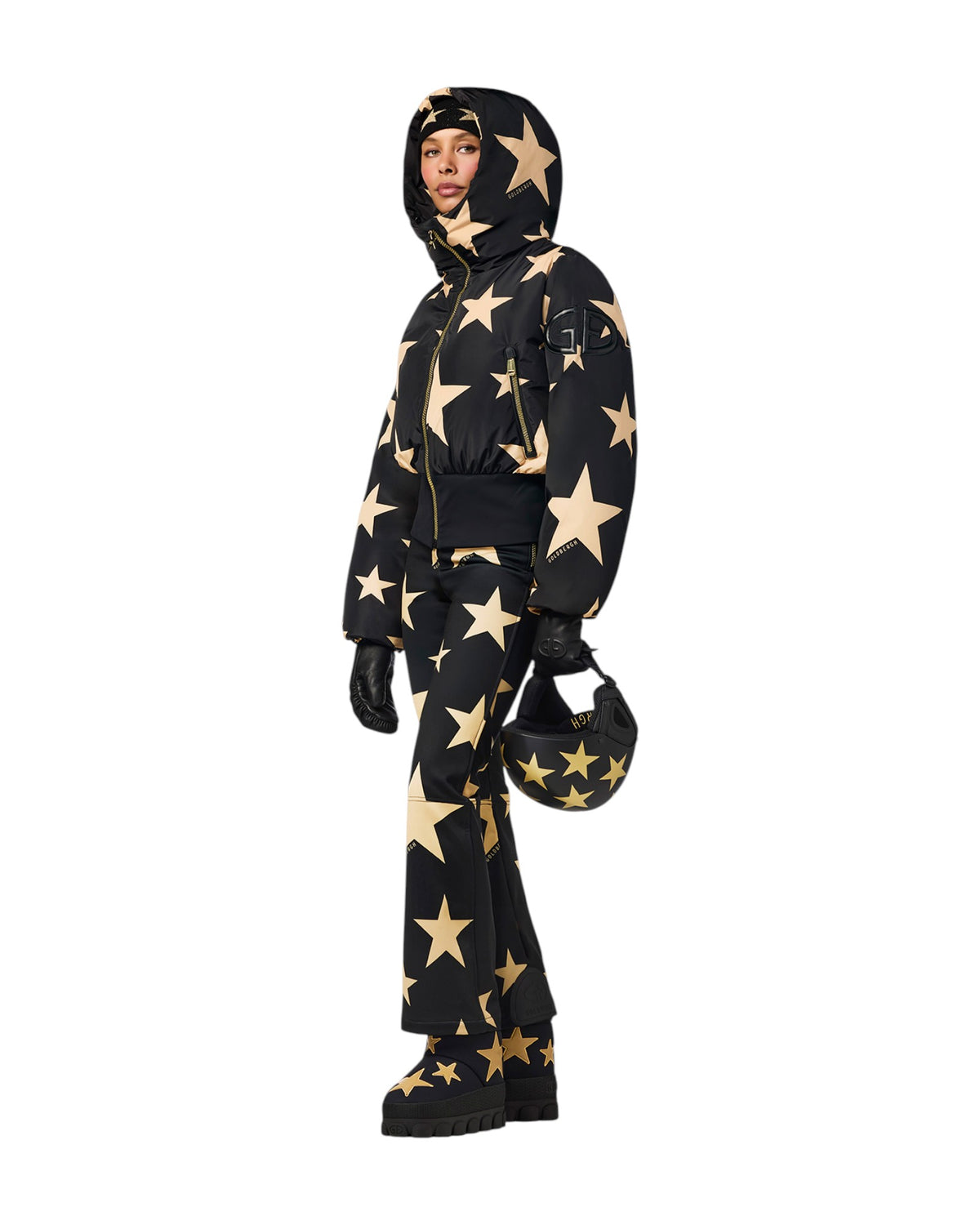 Goldbergh SHINNEN Damen-Skijacke schwarz/gold Bild 6
