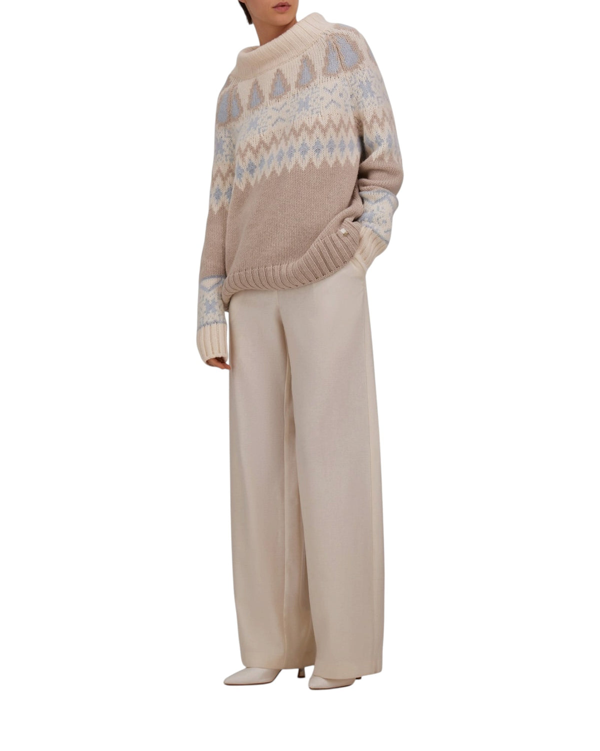 Herno Wide-Leg Damen-Wollhose - Herno - MEINFREUDENHAUS